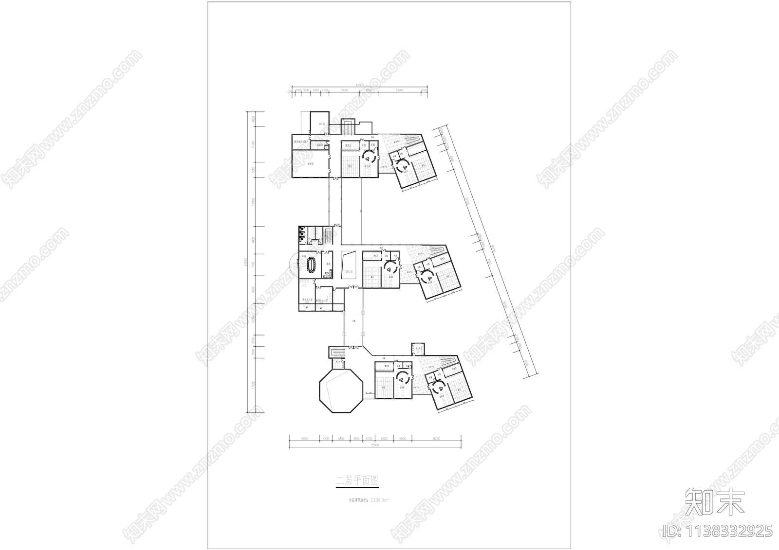 幼儿园建筑cad施工图下载【ID:1138332925】