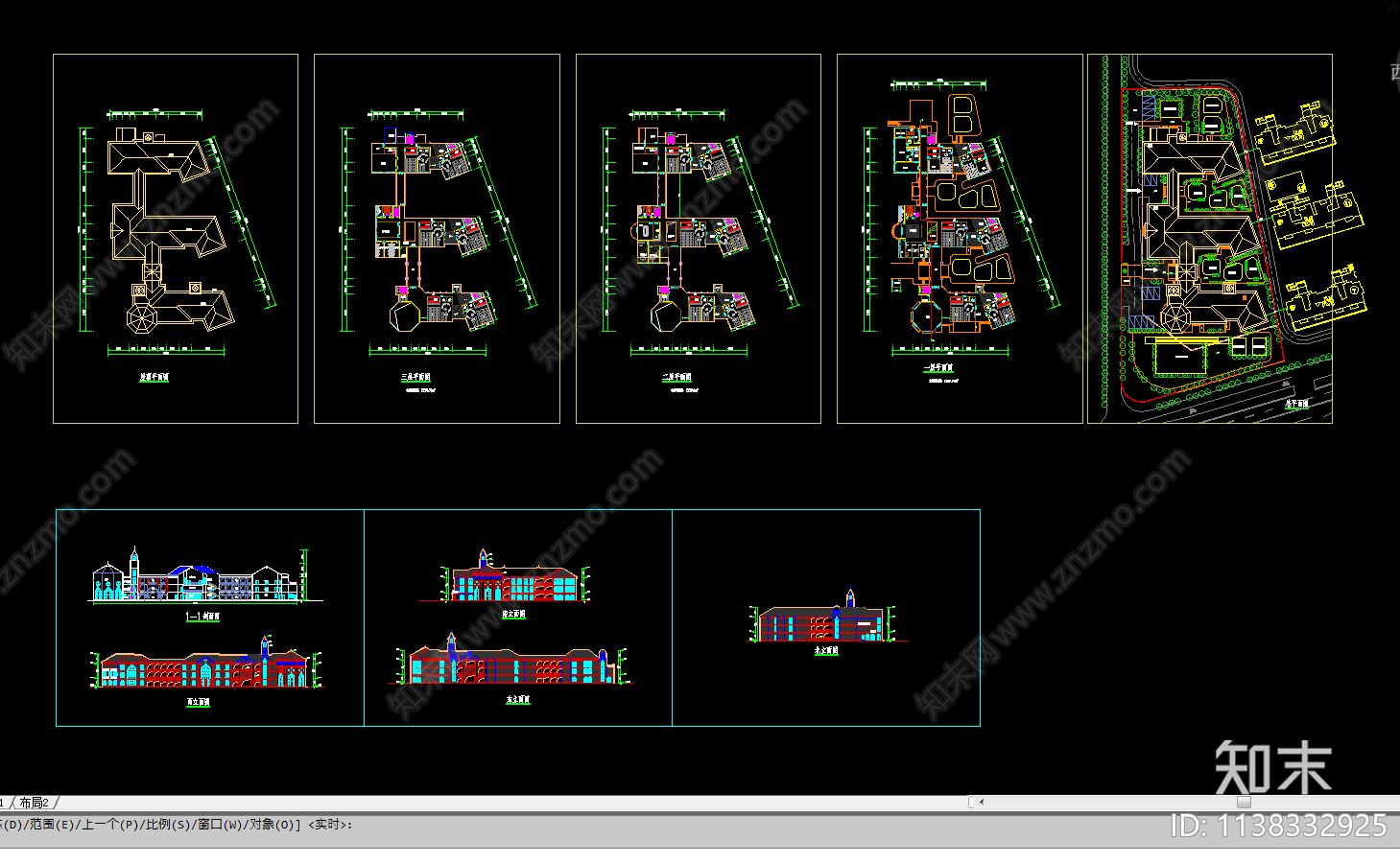 幼儿园建筑cad施工图下载【ID:1138332925】