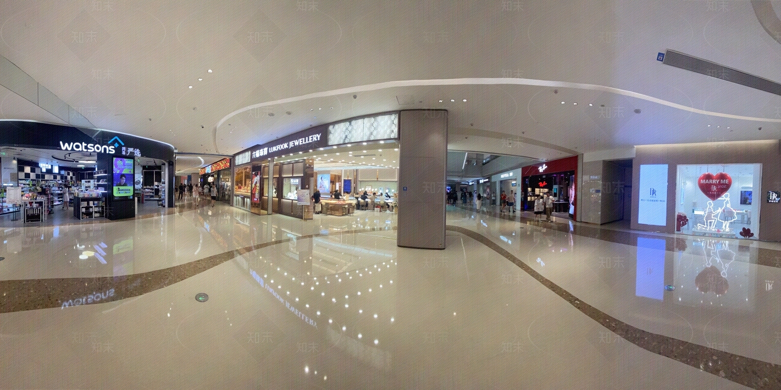 hdr室内商场商业街门铺全景贴图下载【ID:1136577060】