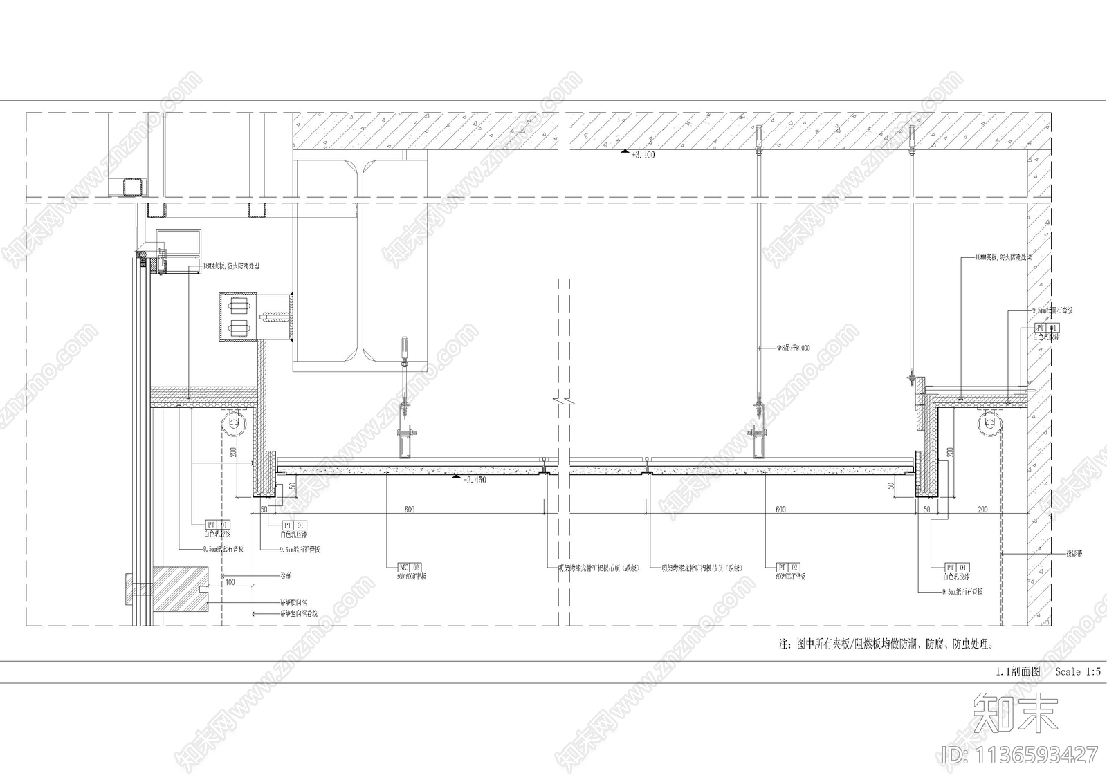 办公室cad施工图下载【ID:1136593427】
