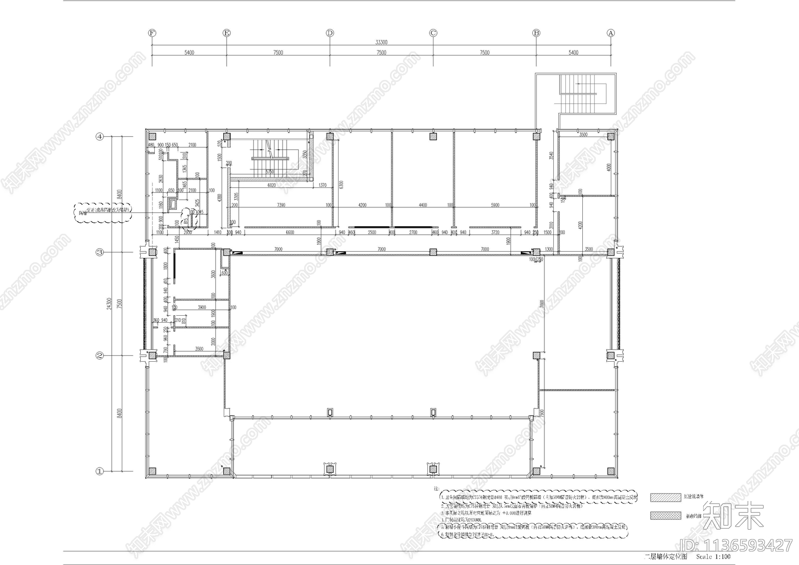 办公室cad施工图下载【ID:1136593427】