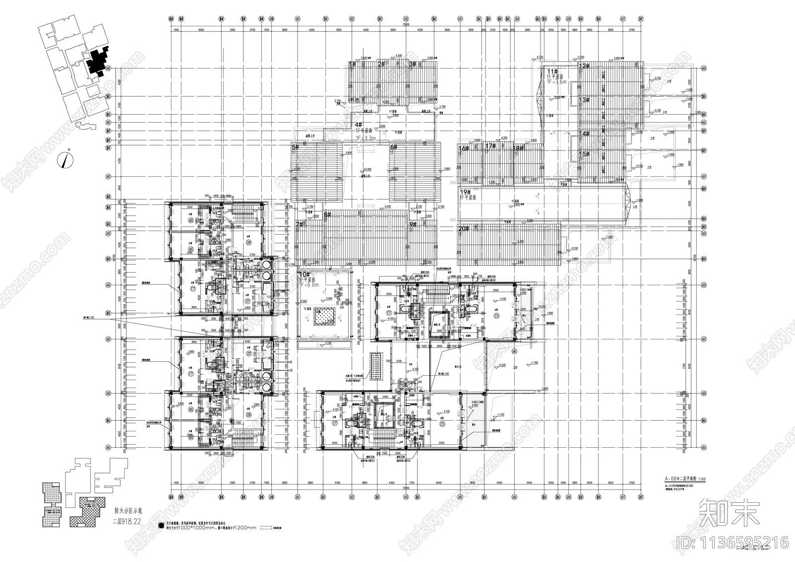 古建商业街建筑cad施工图下载【ID:1136595216】