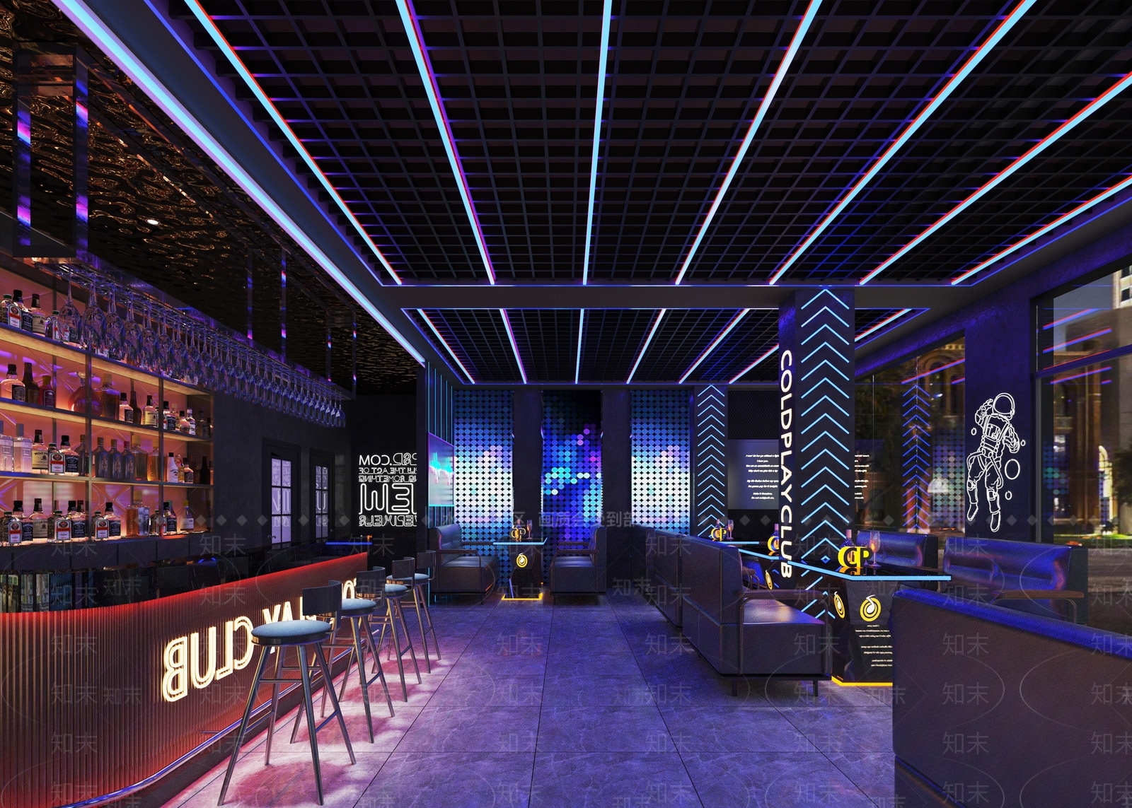 现代酒吧3D模型下载【ID:1136606469】