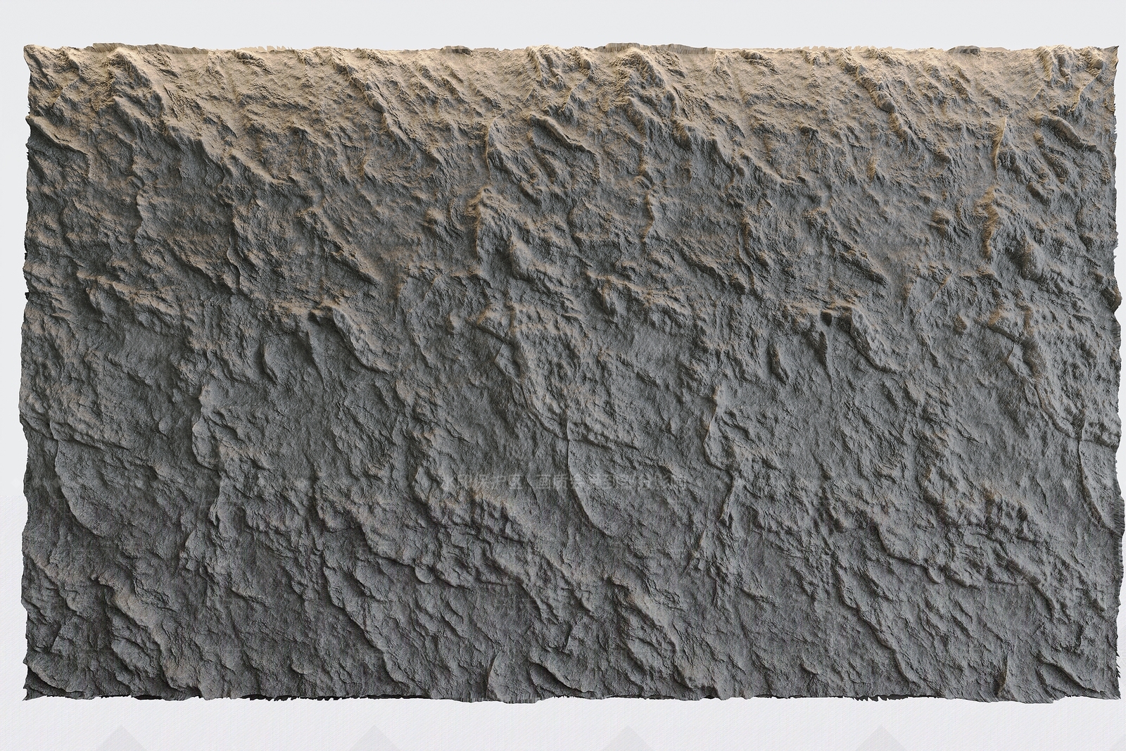 现代毛石背景墙石头墙3D模型下载【ID:1136610870】