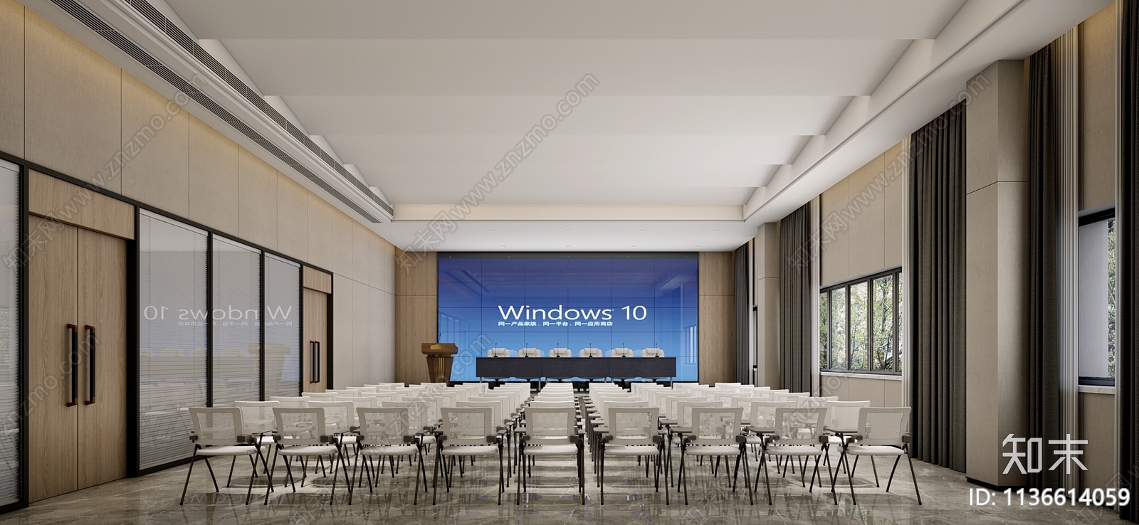 办公空间cad施工图下载【ID:1136614059】