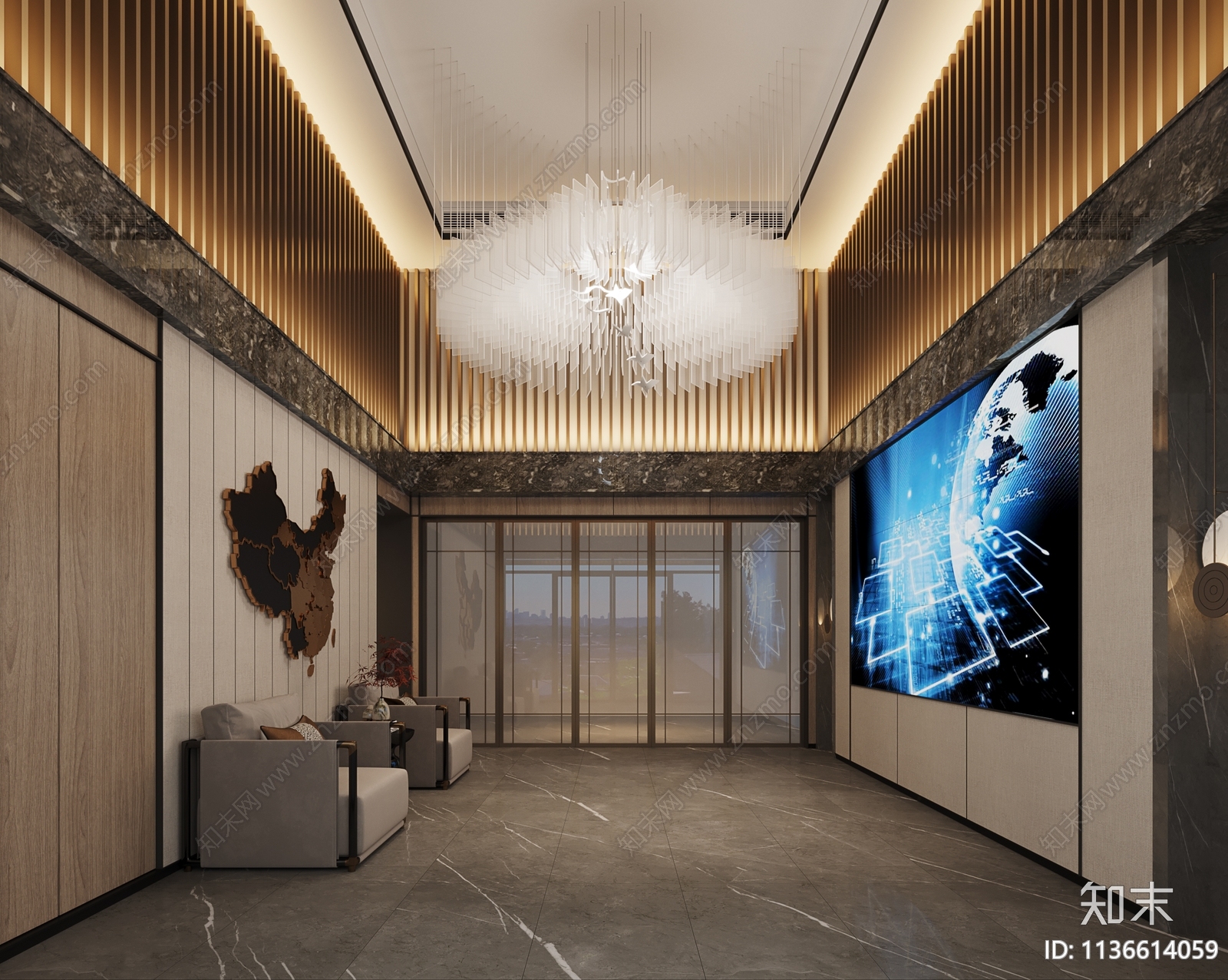 办公空间cad施工图下载【ID:1136614059】