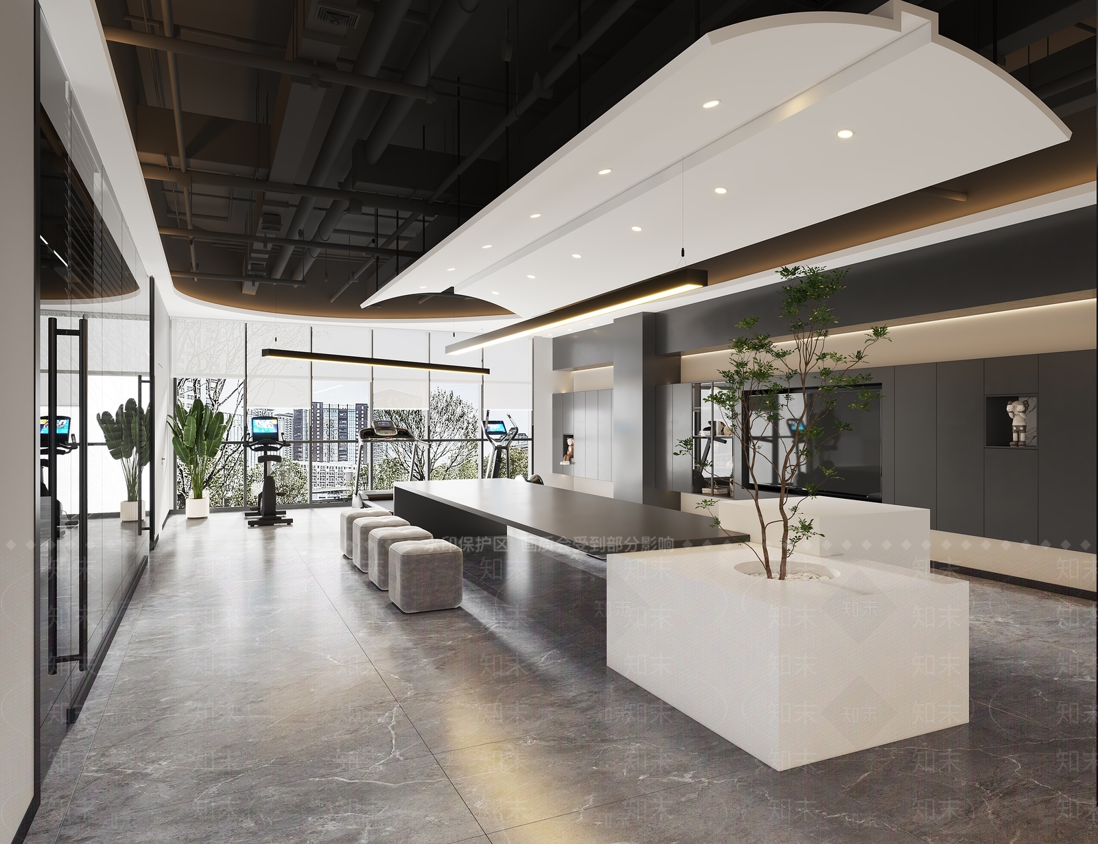 现代家居客厅3D模型下载【ID:1221627086】