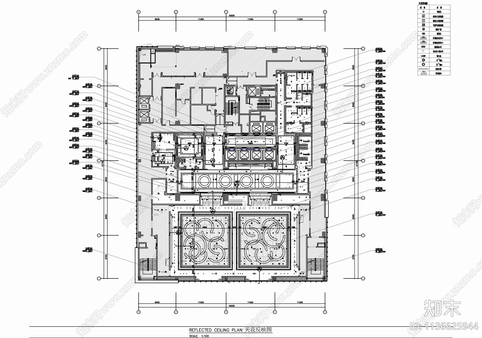 某酒店宴会厅cad施工图下载【ID:1136625944】