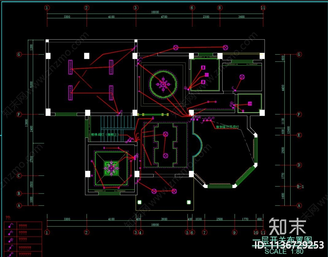 别墅cad施工图下载【ID:1136729253】