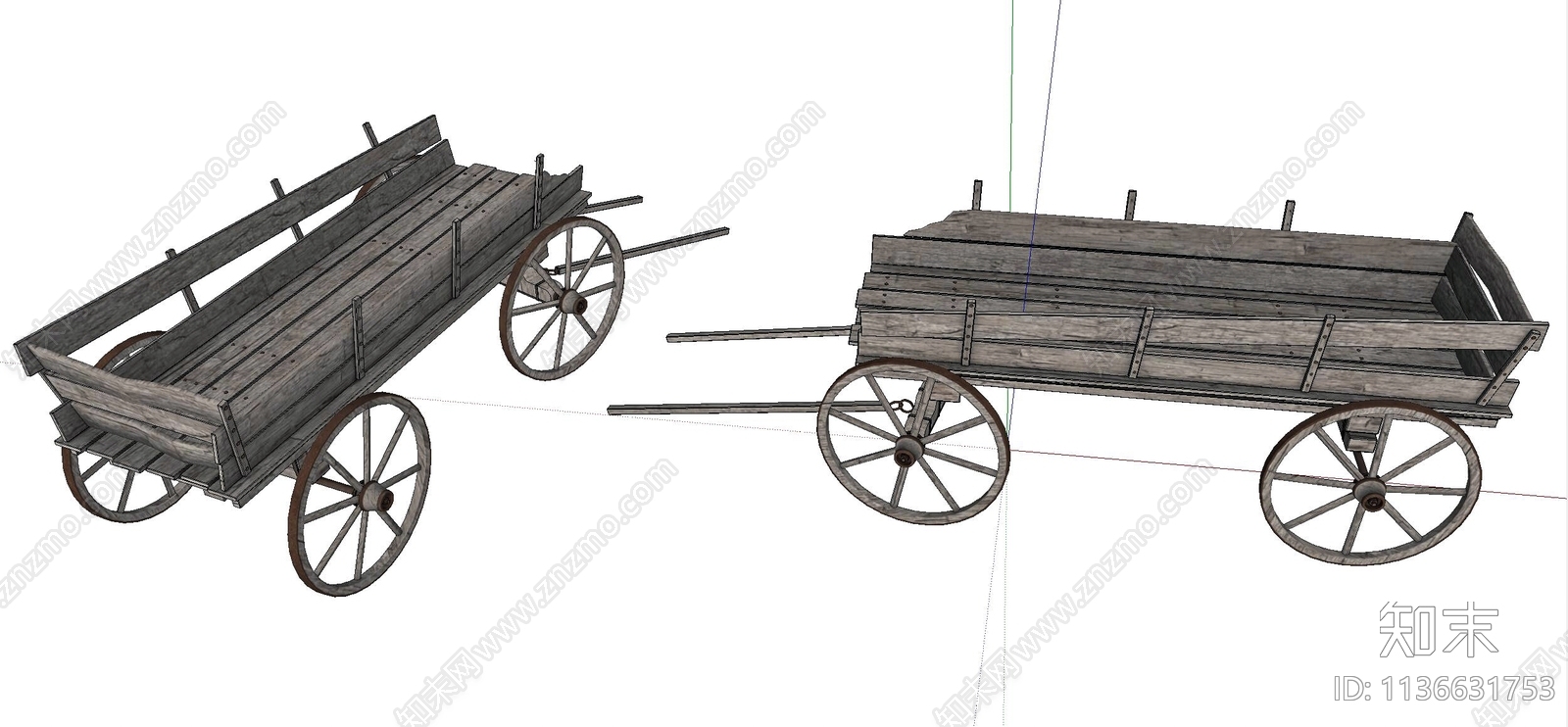 现代旧木车SU模型下载【ID:1136631753】