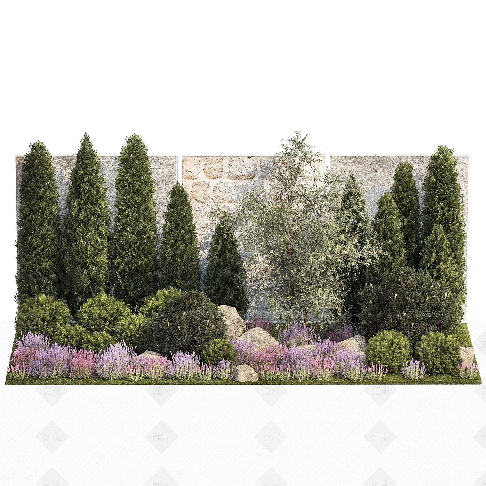植物堆3D模型下载【ID:1136636870】