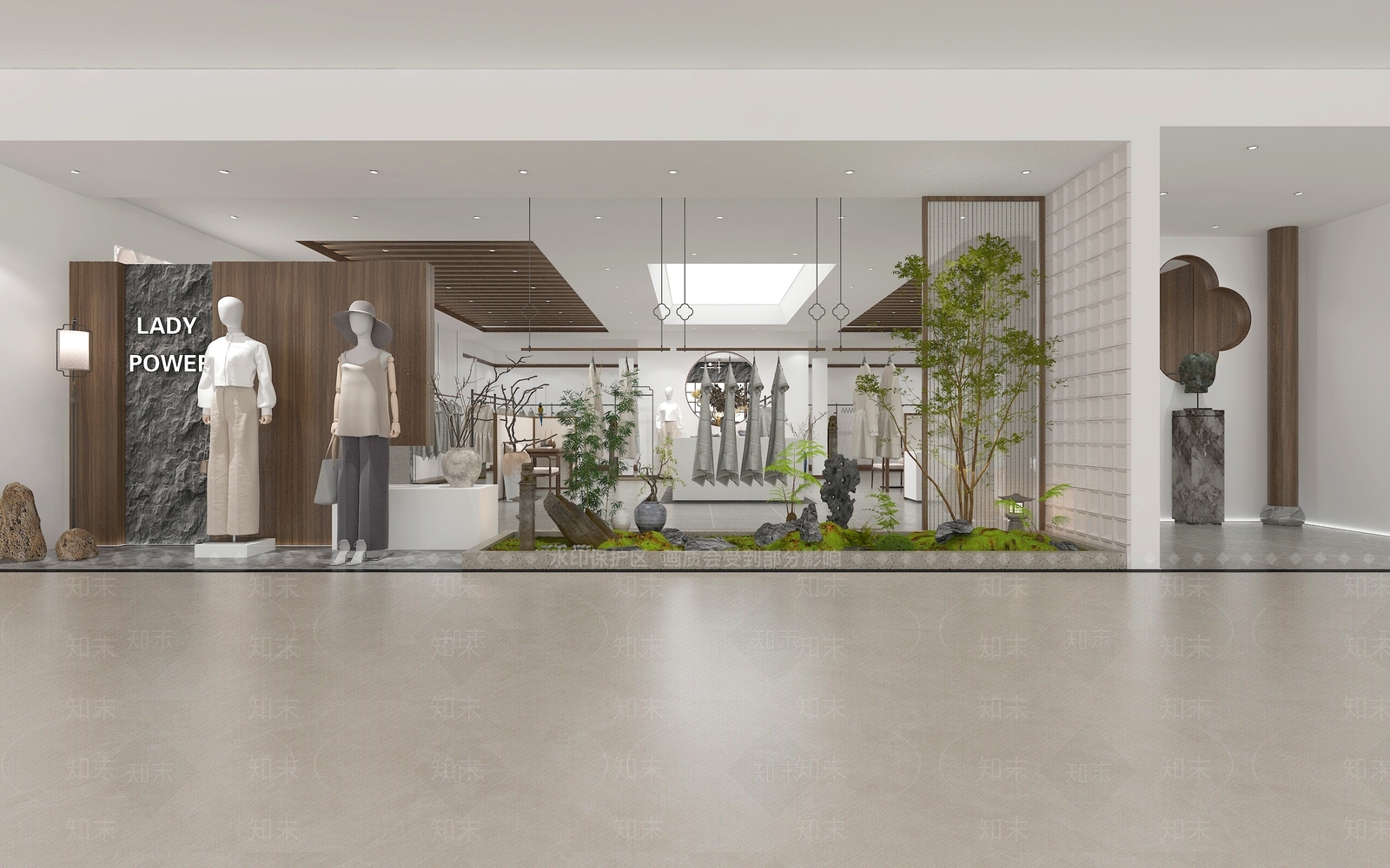 新中式服装鞋店3D模型下载【ID:1136638465】