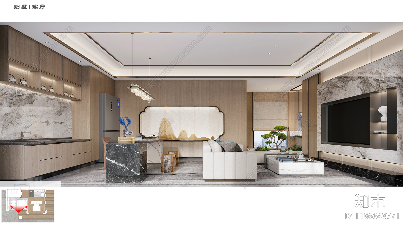 现代客房效果图cad施工图下载【ID:1136643771】