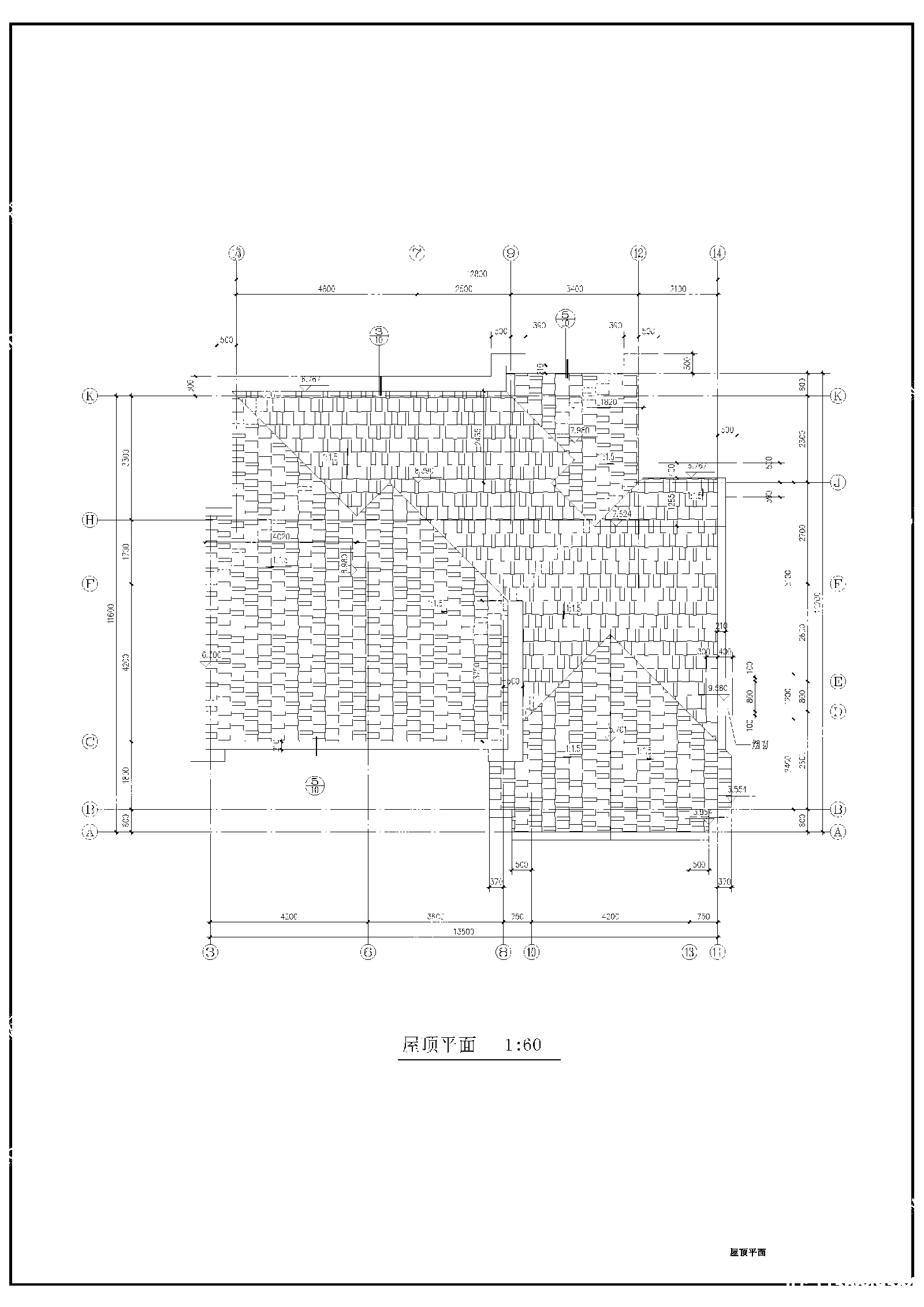 欧式独栋私家别墅建筑cad施工图下载【ID:1136649384】