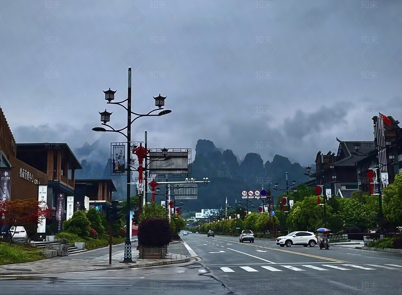 街道外景贴图下载【ID:1136658082】