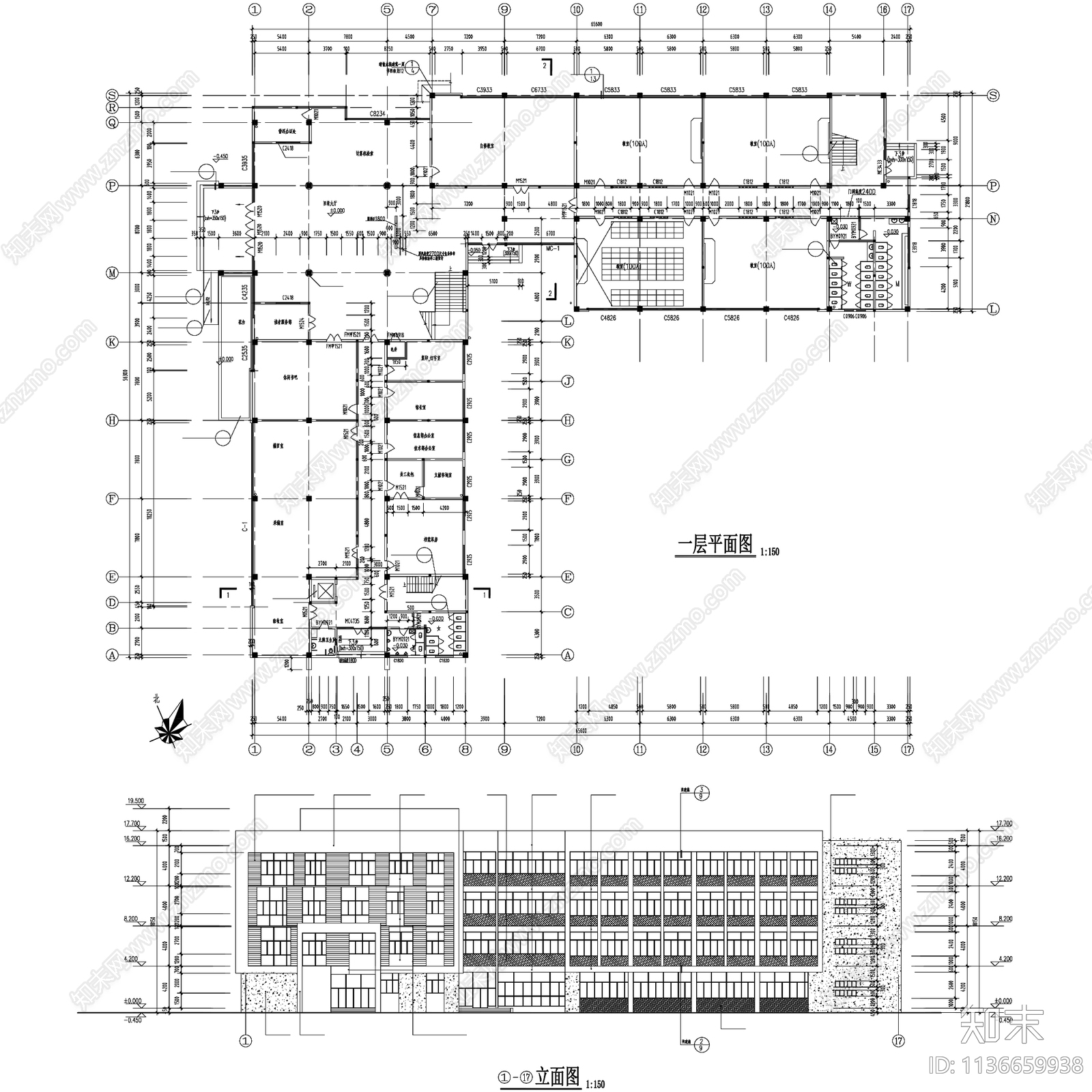 图书馆书店建筑图集30套cad施工图下载【ID:1136659938】