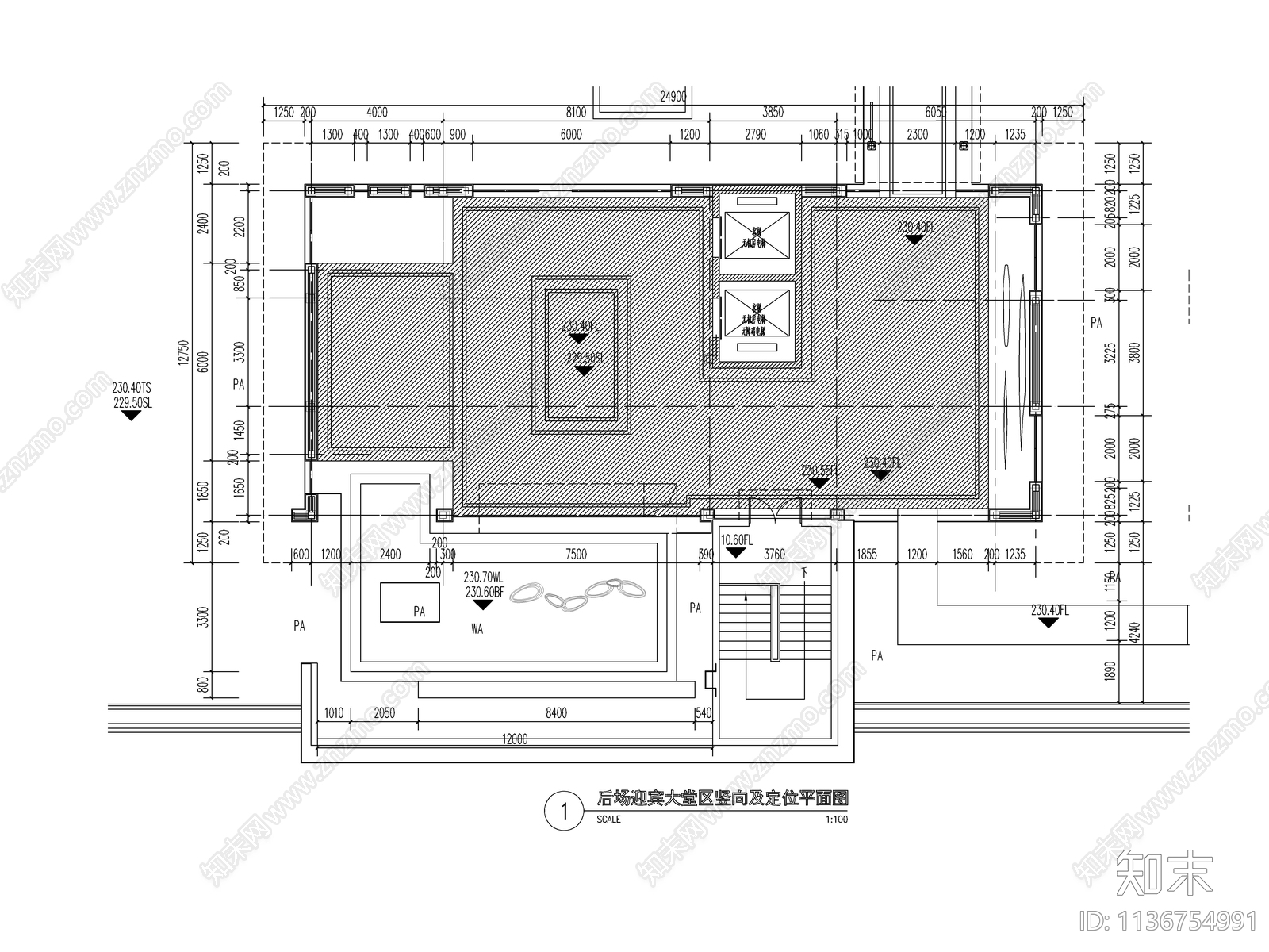 新亚洲风铝板廊架cad施工图下载【ID:1136754991】