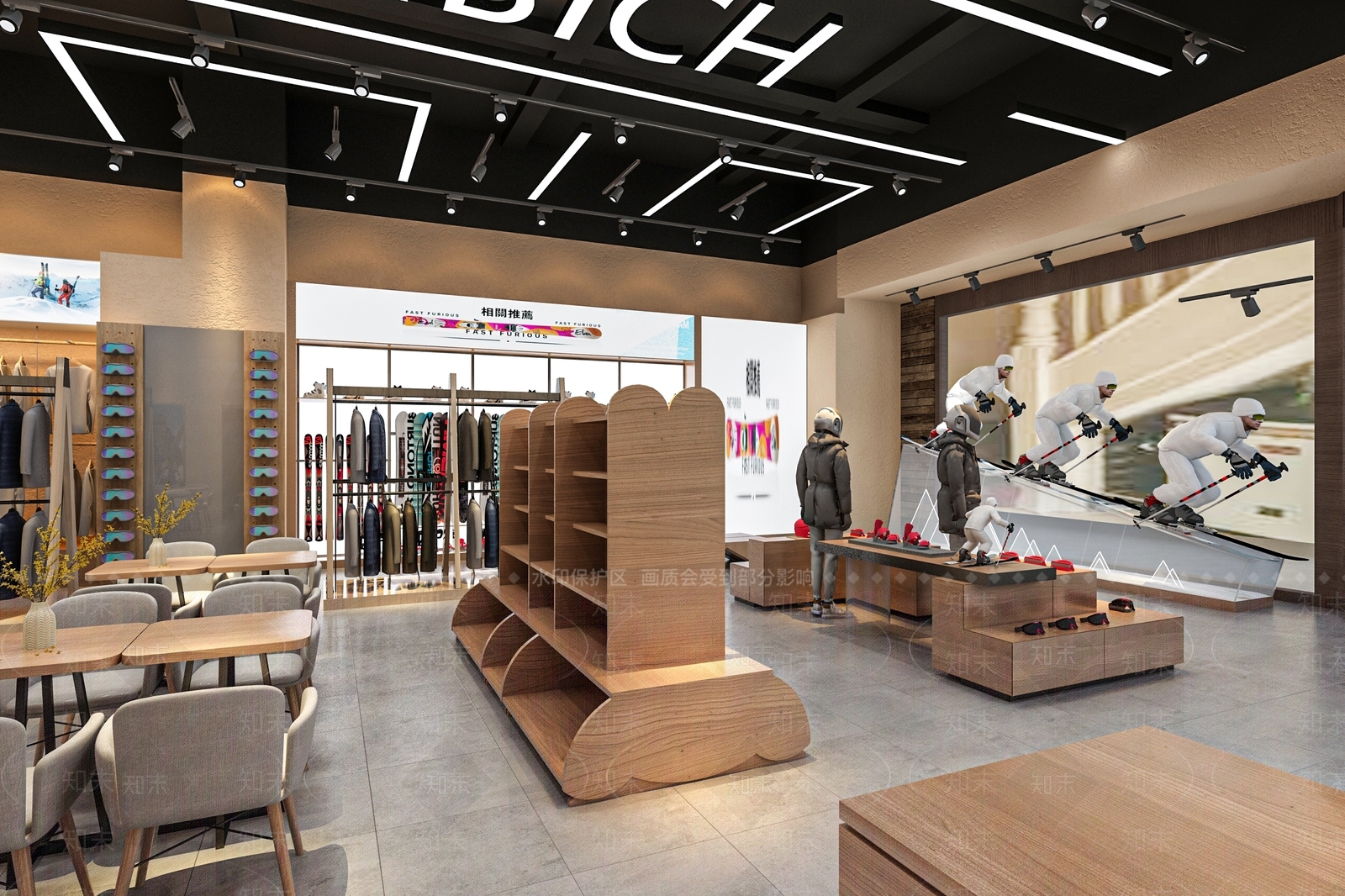 现代服装鞋店3D模型下载【ID:1136685911】