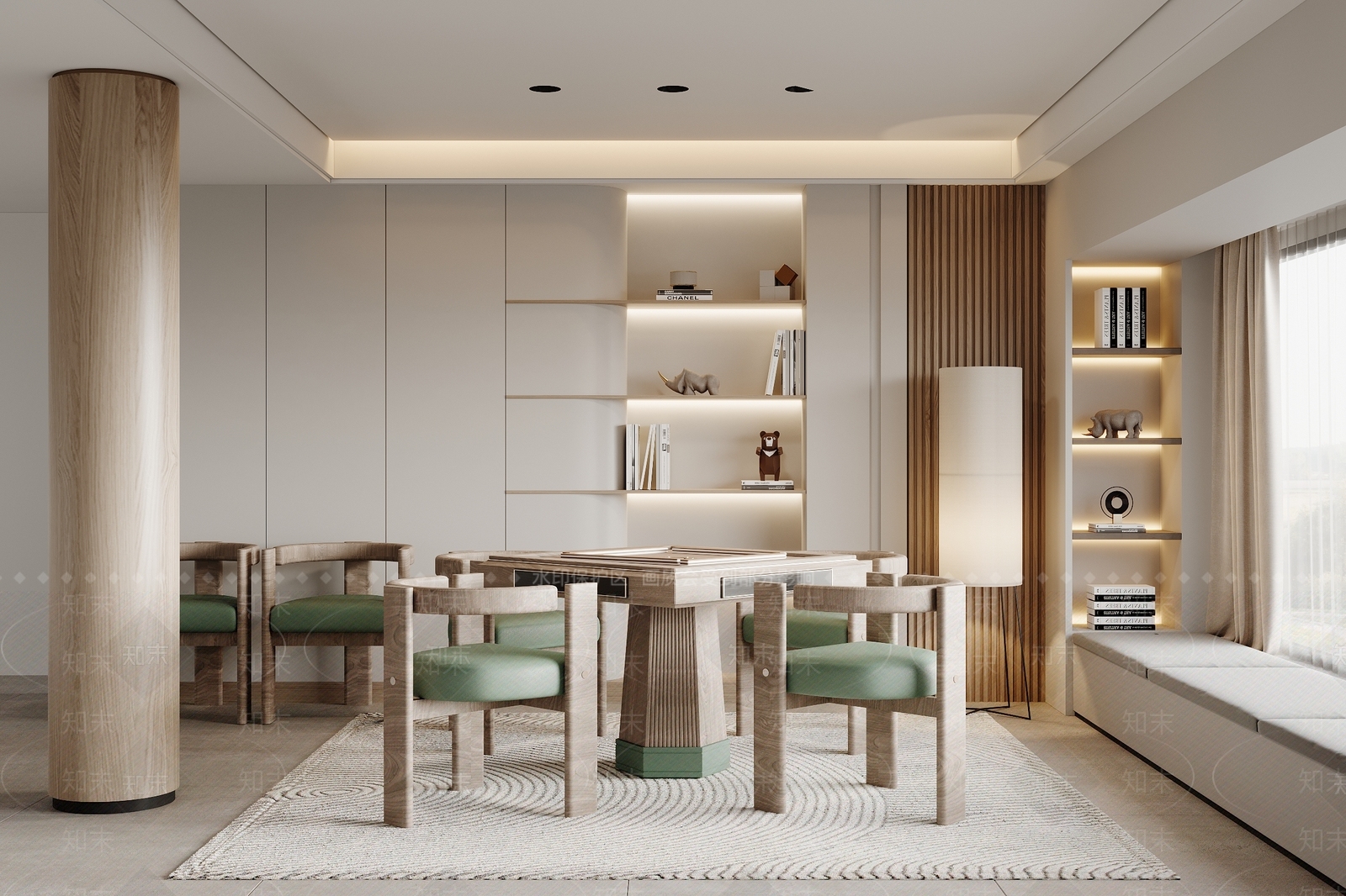 现代棋牌室3D模型下载【ID:1136693421】