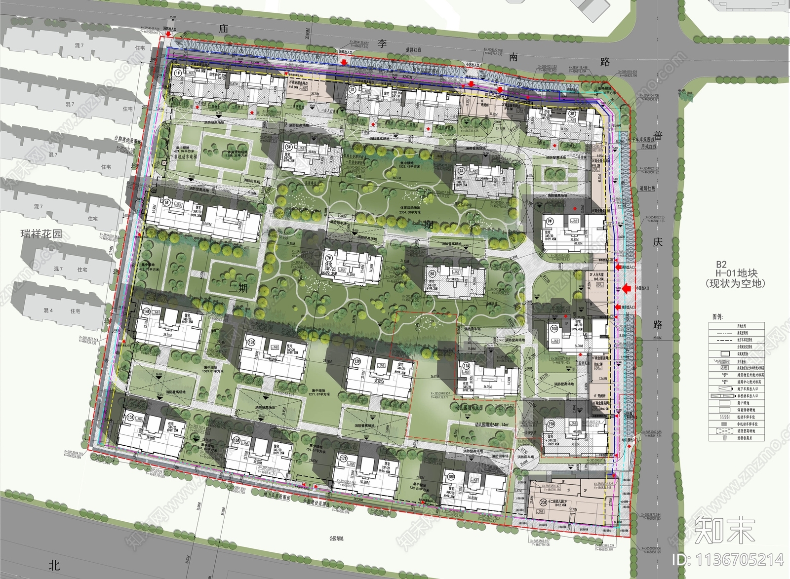 小区海绵城市报建平面图施工图下载【ID:1136705214】