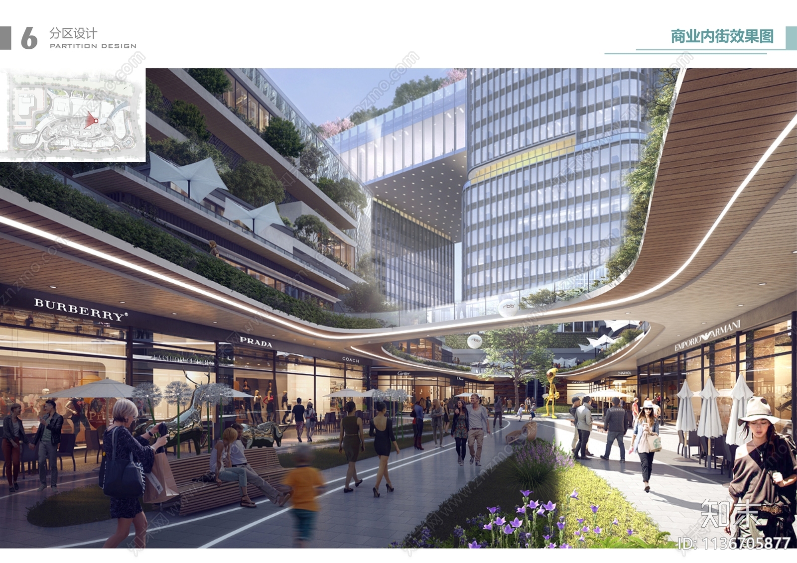 商业景观效果图cad施工图下载【ID:1136705877】