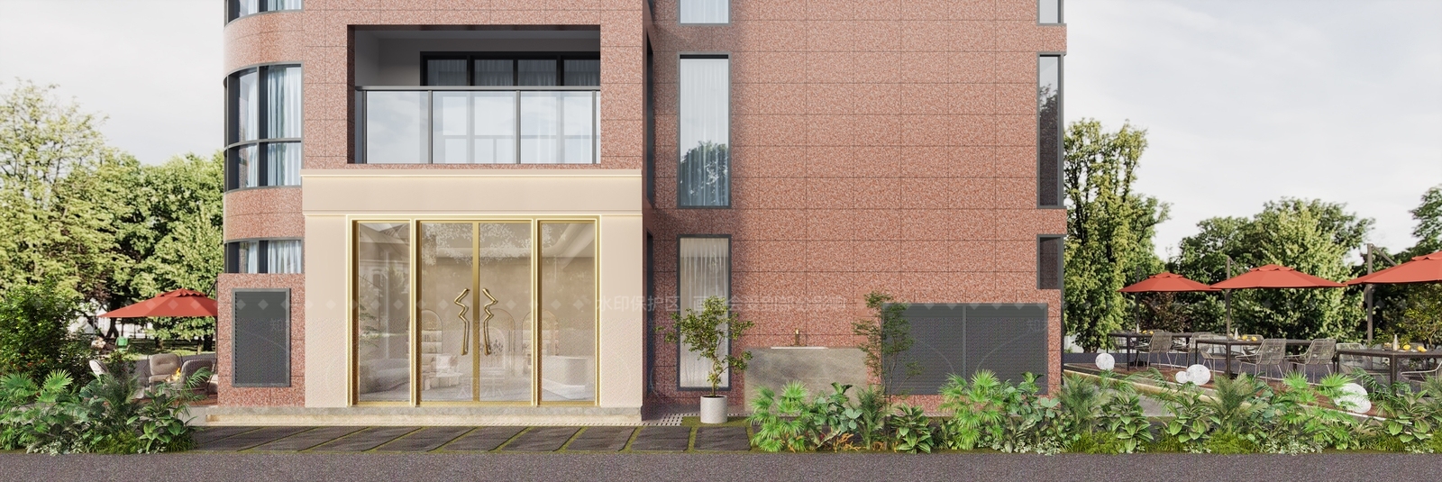 现代美容足疗店门头门3D模型下载【ID:1136707578】