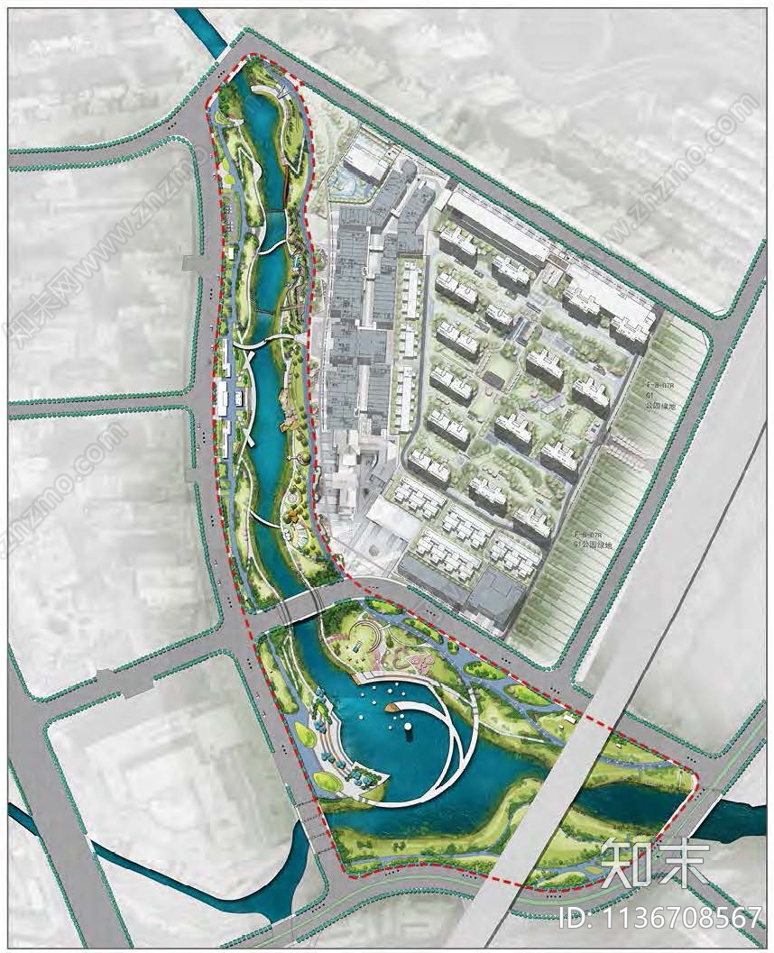 凤鸣湖滨水公园效果图施工图下载【ID:1136708567】