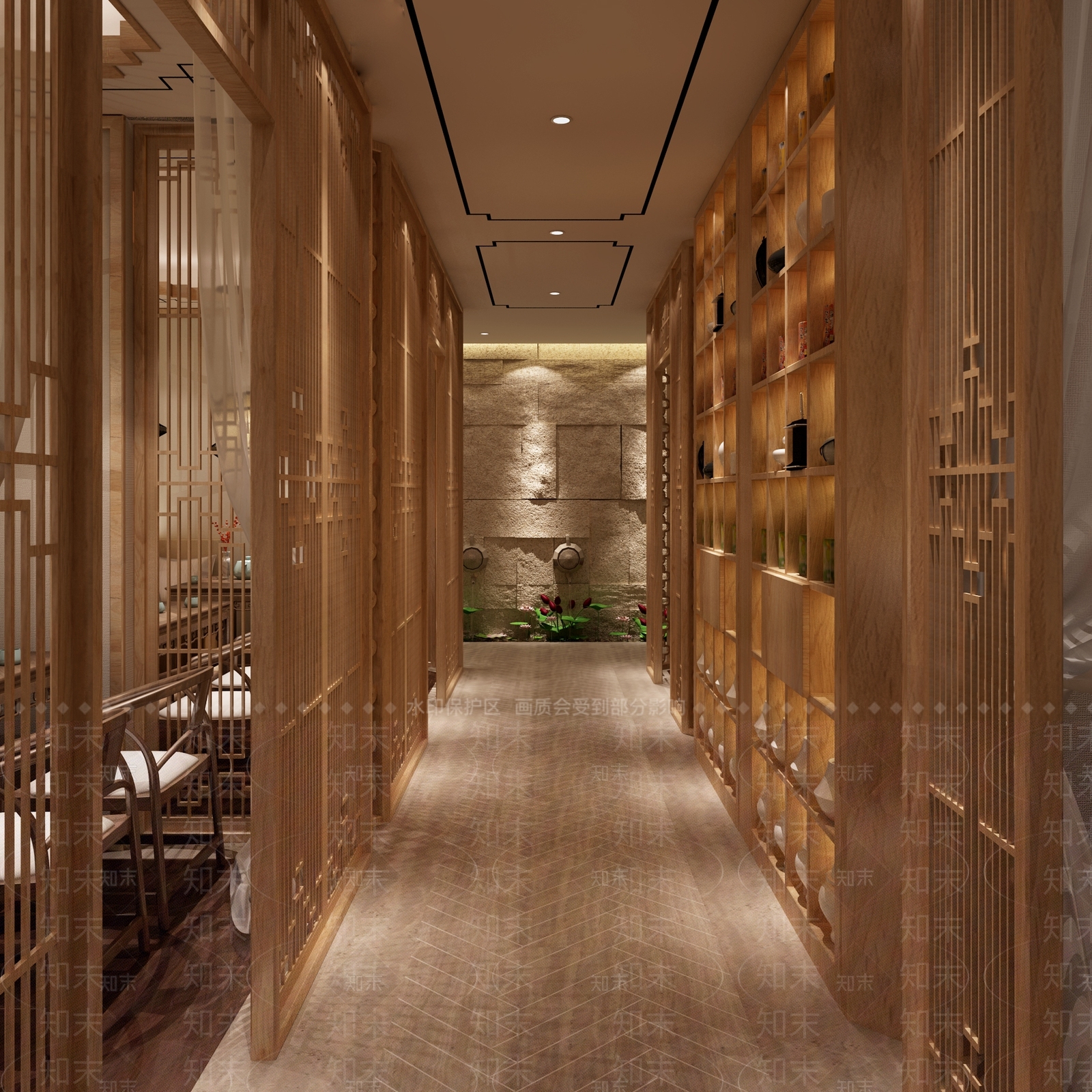 新中式茶餐厅3D模型下载【ID:1136708542】