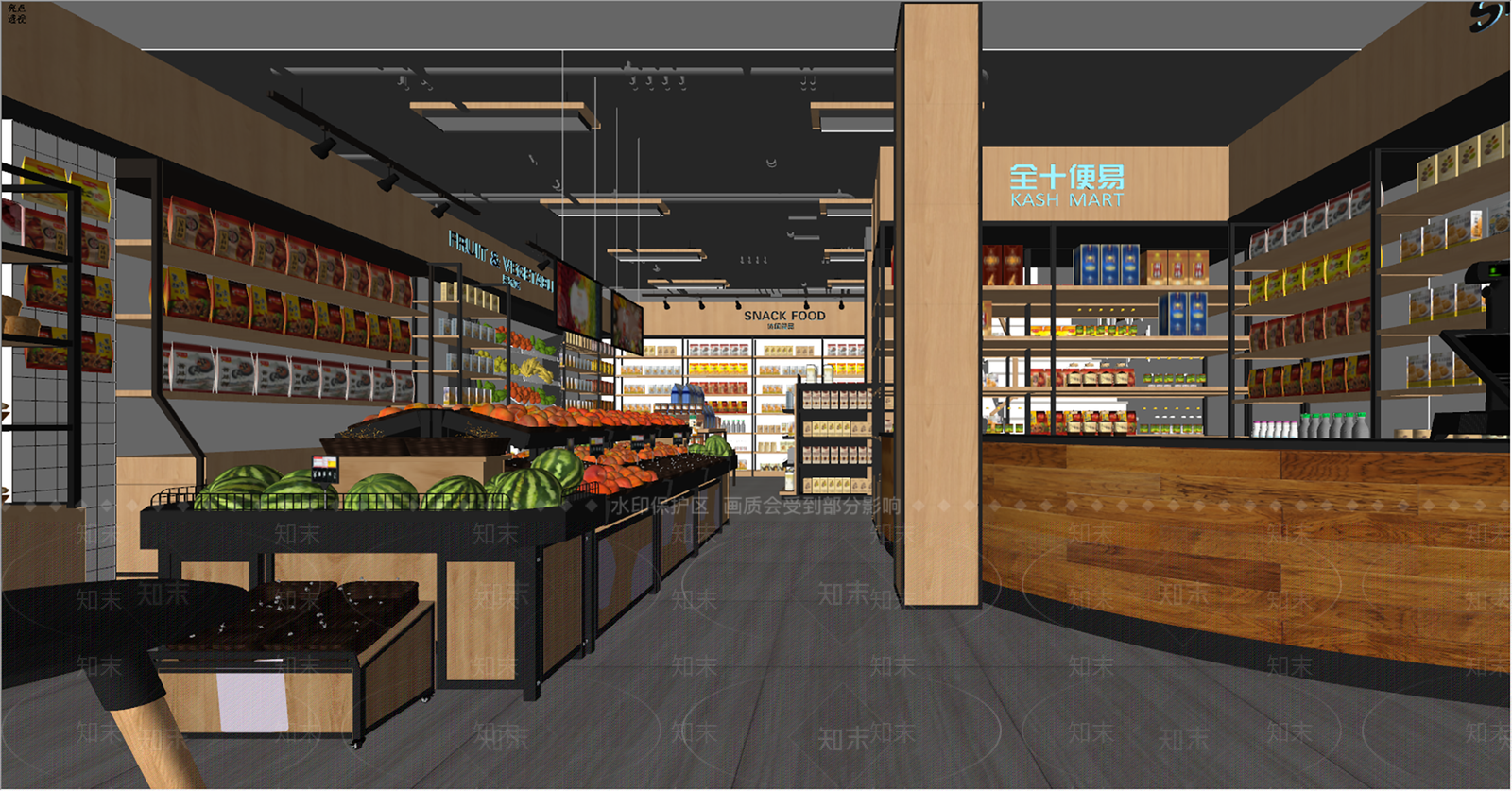 现代便利店SU模型下载【ID:1136712480】