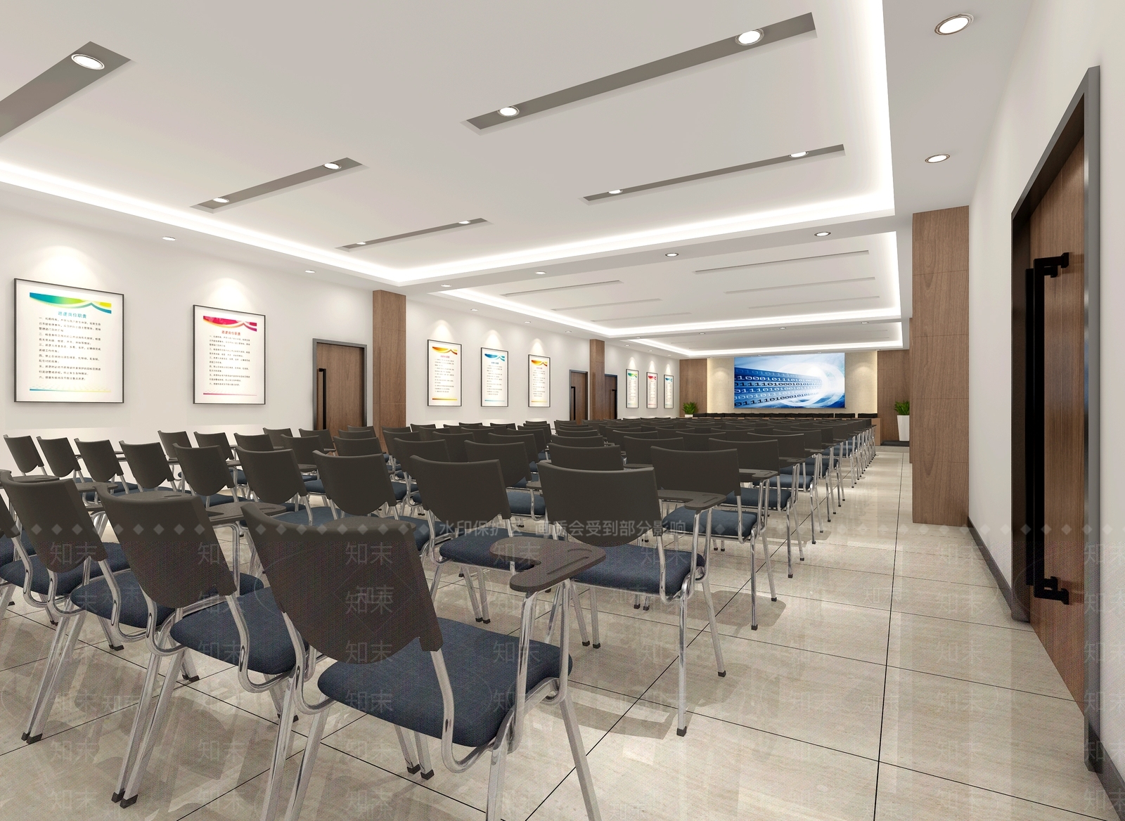 现代报告厅3D模型下载【ID:1136713226】