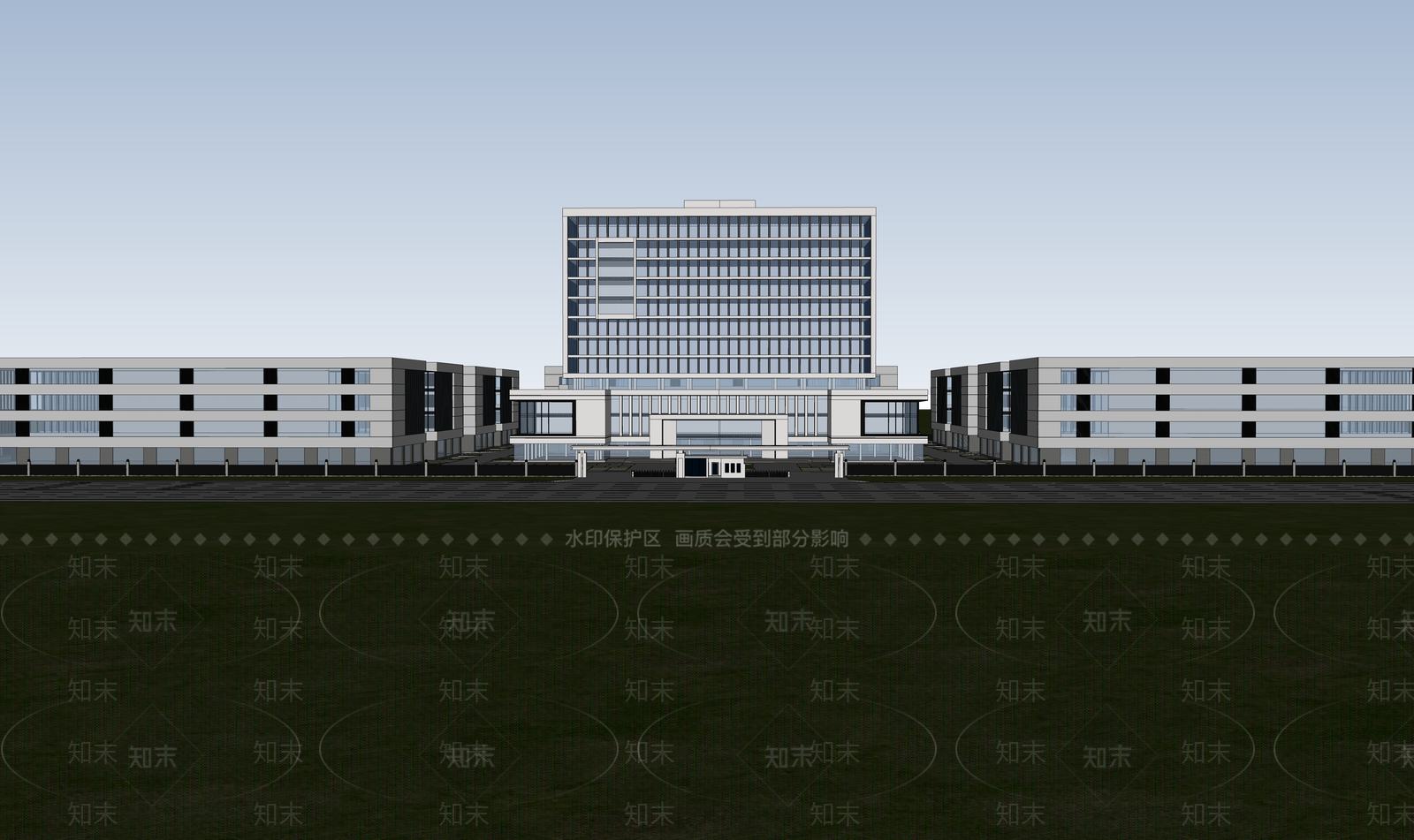 现代产业园SU模型下载【ID:1136714647】