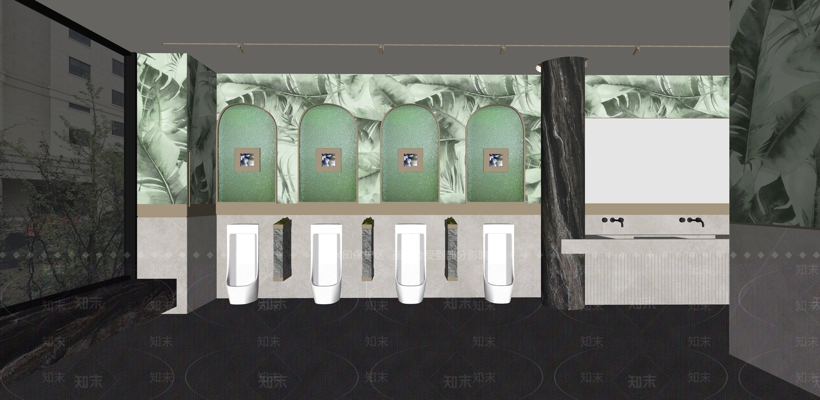 现代公共卫生间SU模型下载【ID:1136723220】