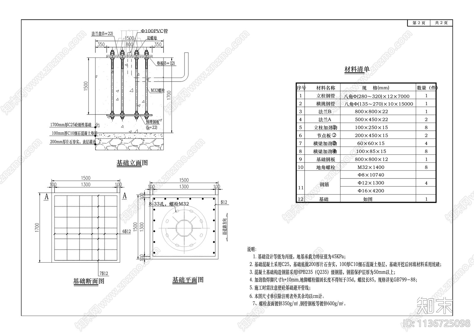 城区交通设施升级改造项目cad施工图下载【ID:1136725098】