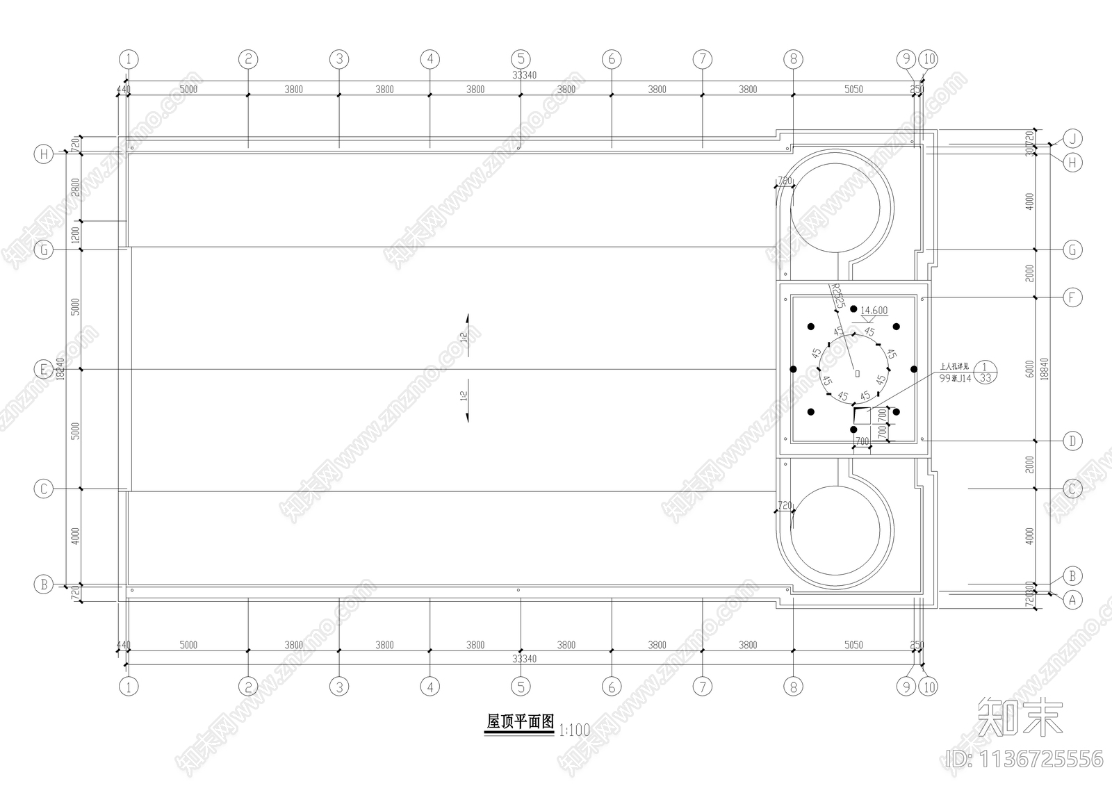 三层教堂建施施工图下载【ID:1136725556】