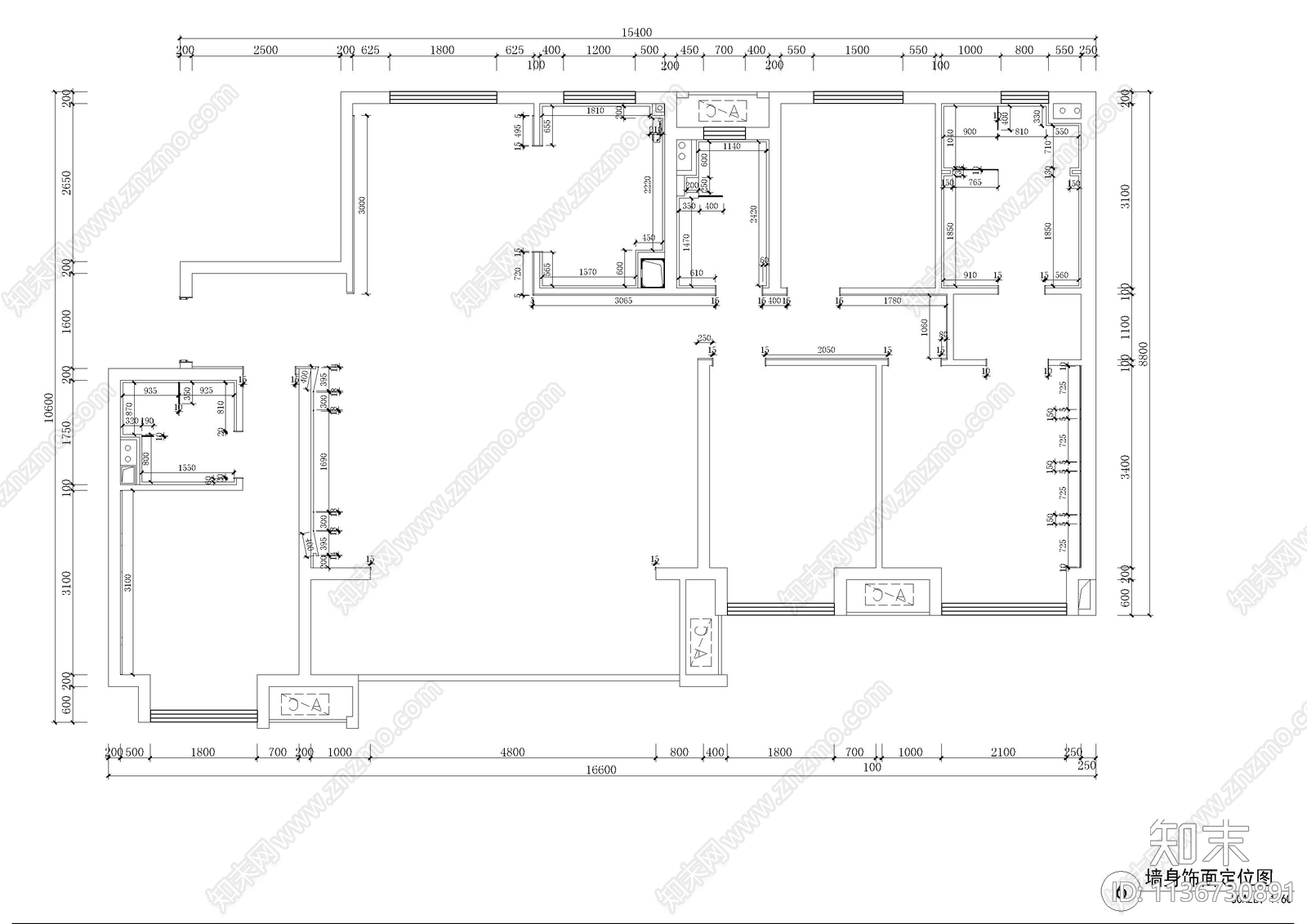 167㎡东璟府样板房全套施工图下载【ID:1136730891】