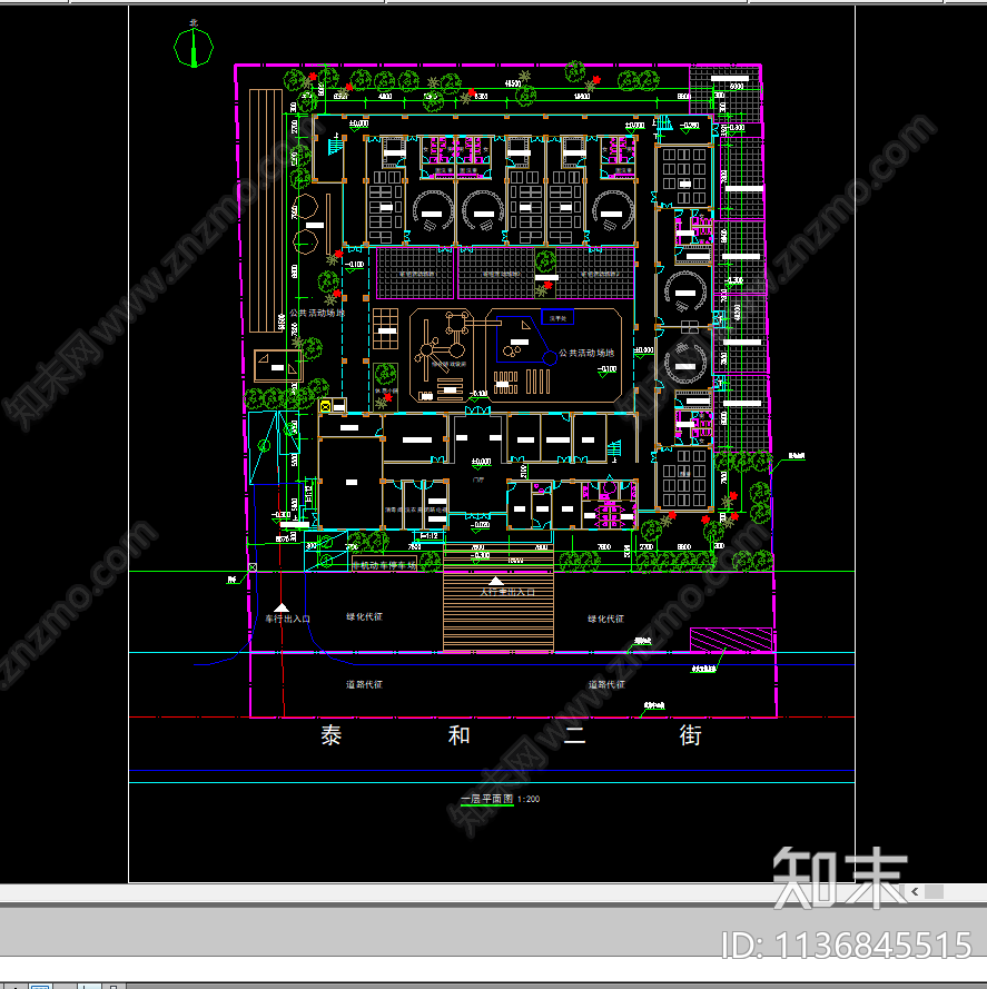 幼儿园建筑平面图施工图下载【ID:1136845515】