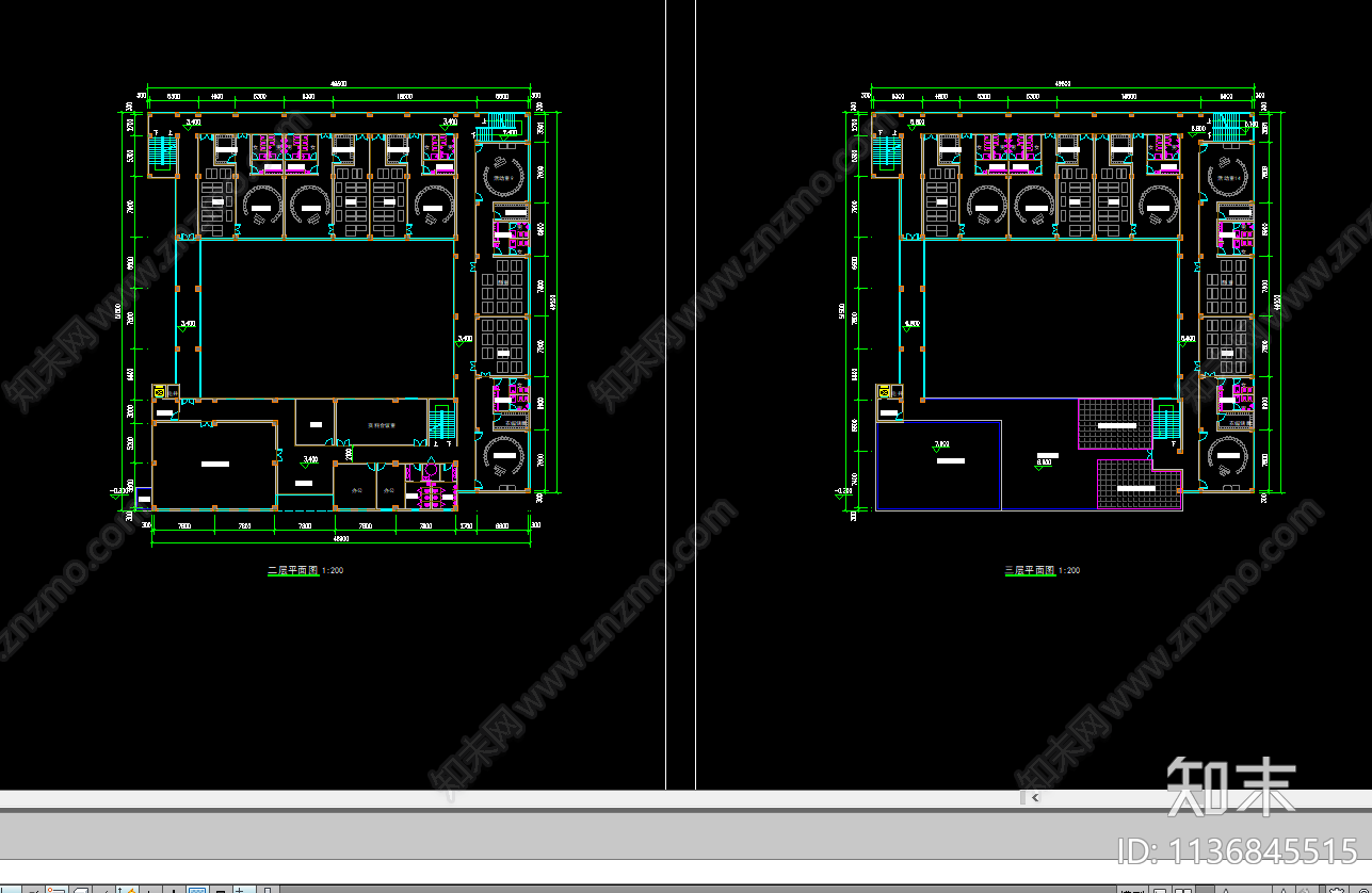幼儿园建筑平面图施工图下载【ID:1136845515】