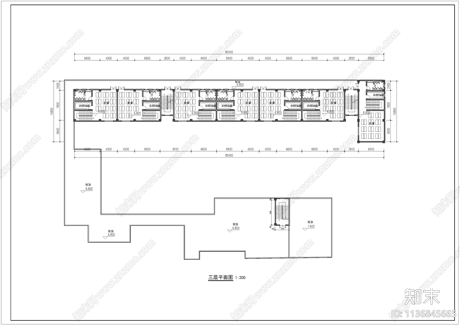 幼儿园建筑平面图施工图下载【ID:1136845665】