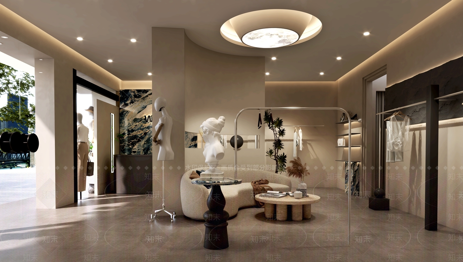 侘寂服装店3D模型下载【ID:1136747765】