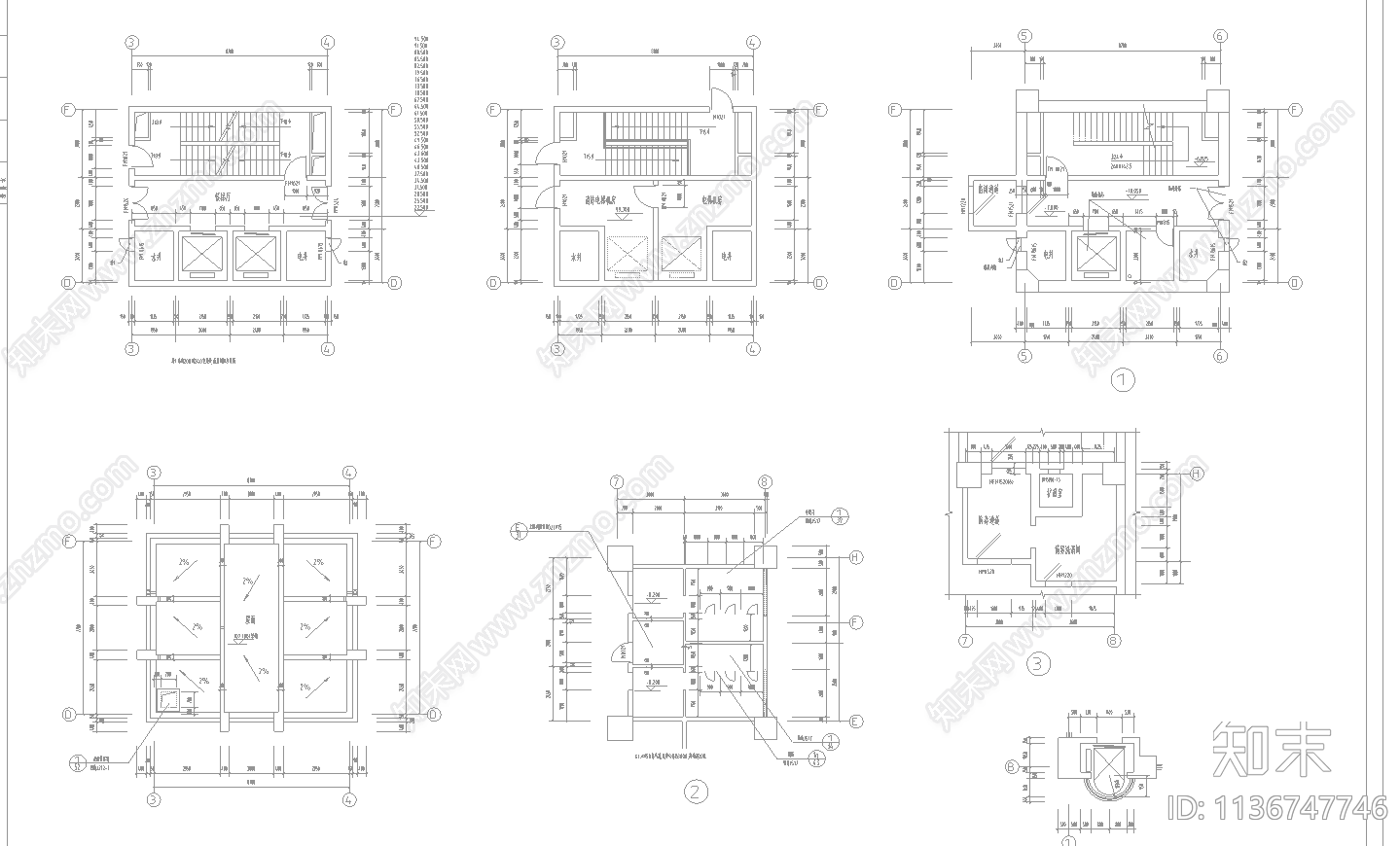 住宅建筑cad施工图下载【ID:1136747746】