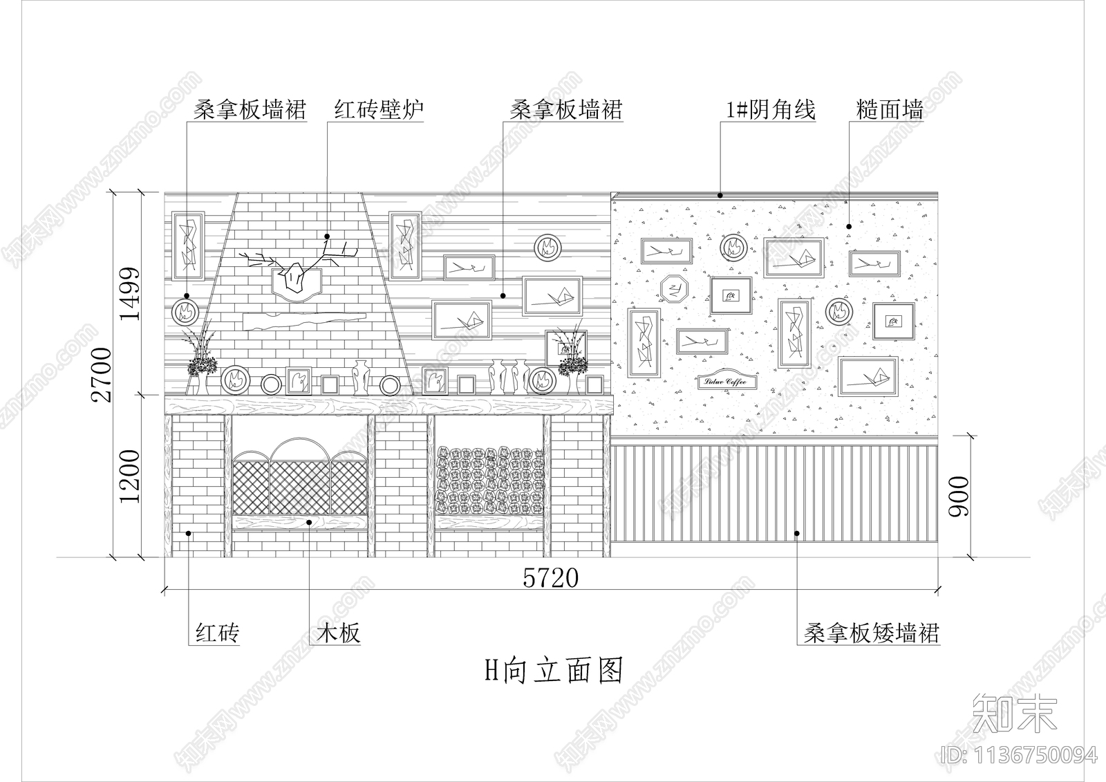 550平酒吧cad施工图下载【ID:1136750094】