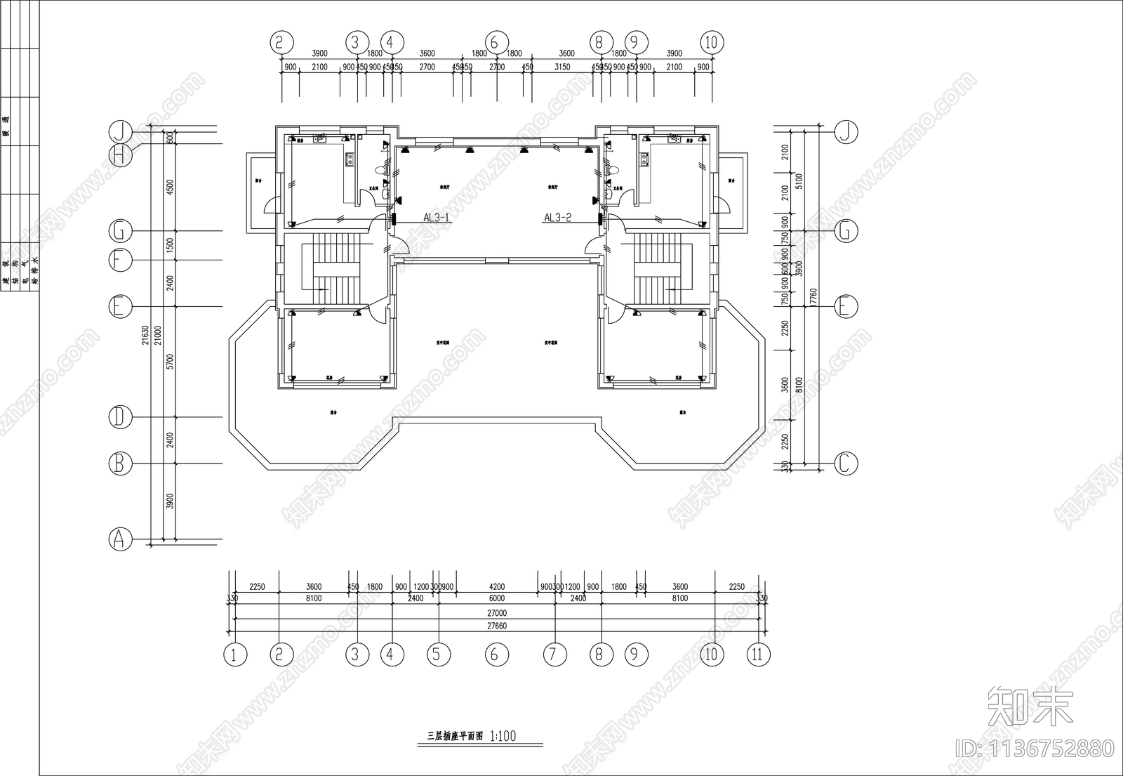 别墅电气cad施工图下载【ID:1136752880】