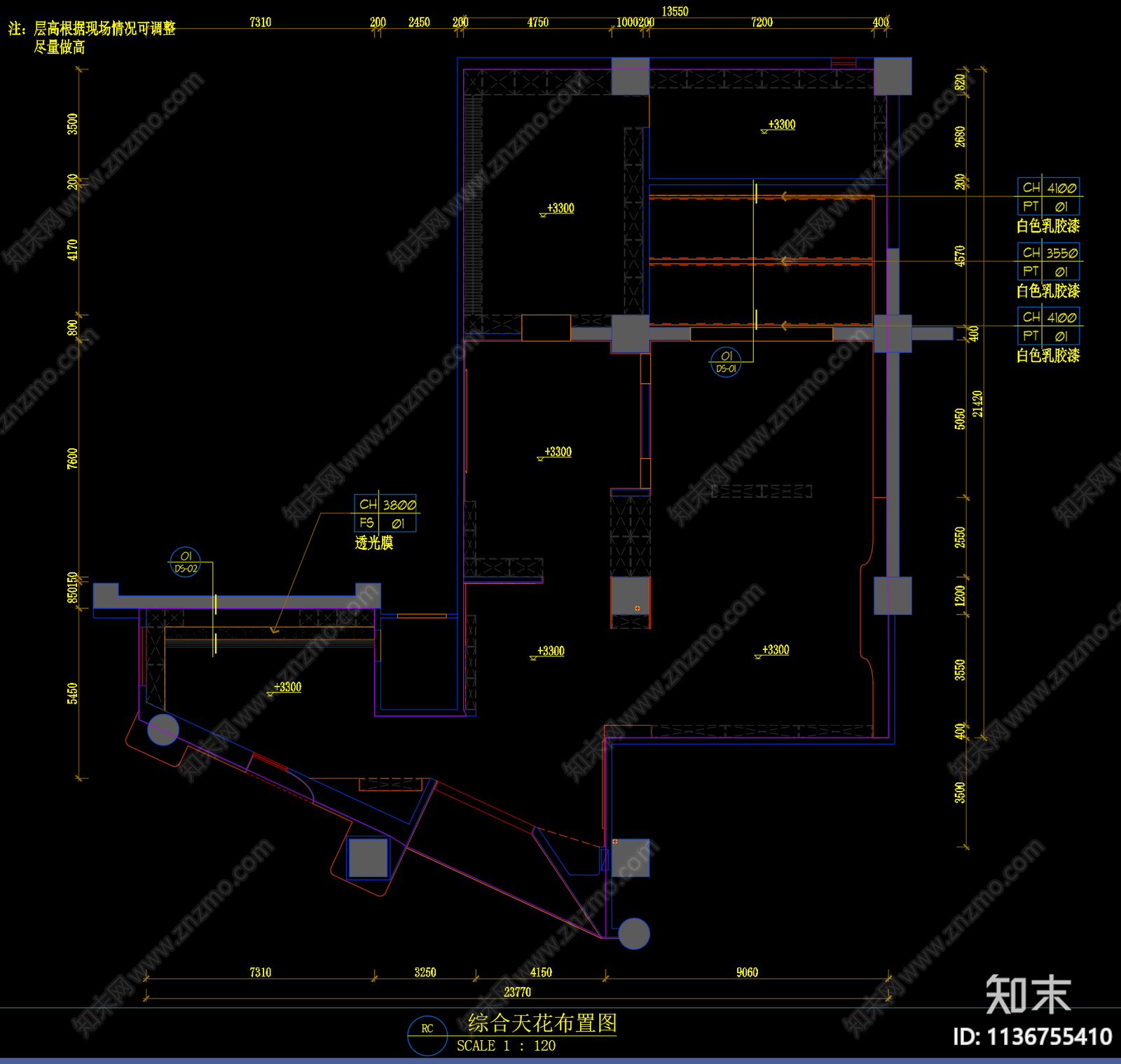 家具展厅专卖店cad施工图下载【ID:1136755410】