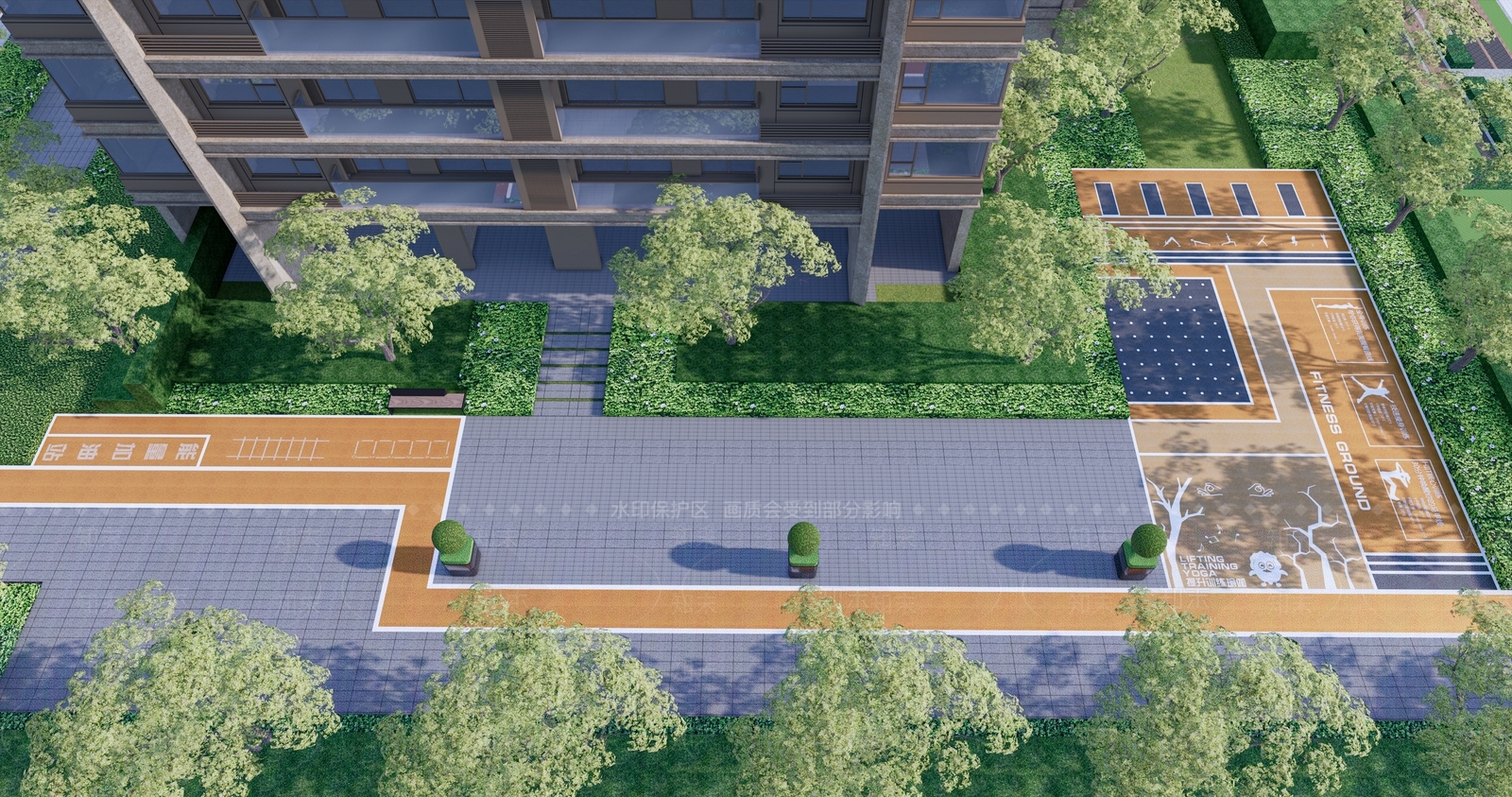现代住宅小区登高面SU模型下载【ID:1136764990】