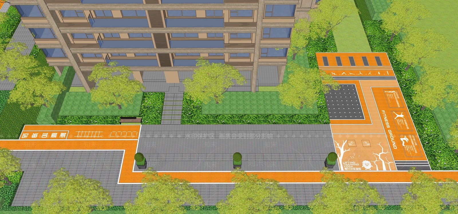 现代住宅小区登高面SU模型下载【ID:1136764990】