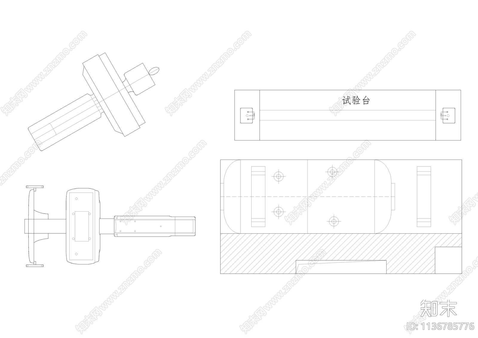 医院专用cad施工图下载【ID:1136785776】
