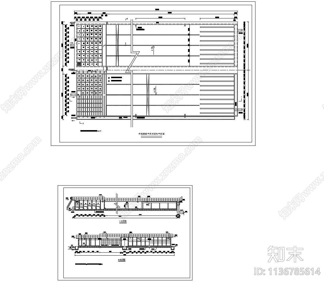 网格絮凝平流沉淀池详图施工图下载【ID:1136785614】