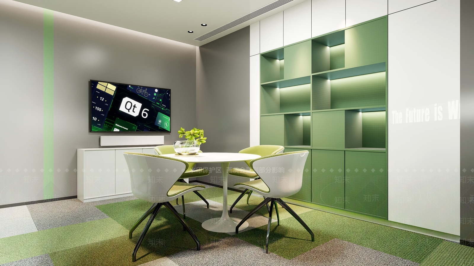 现代接待洽谈室3D模型下载【ID:1136788817】