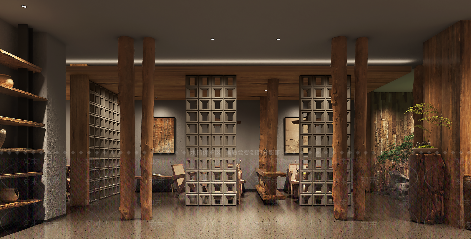 侘寂休息区3D模型下载【ID:1221709676】