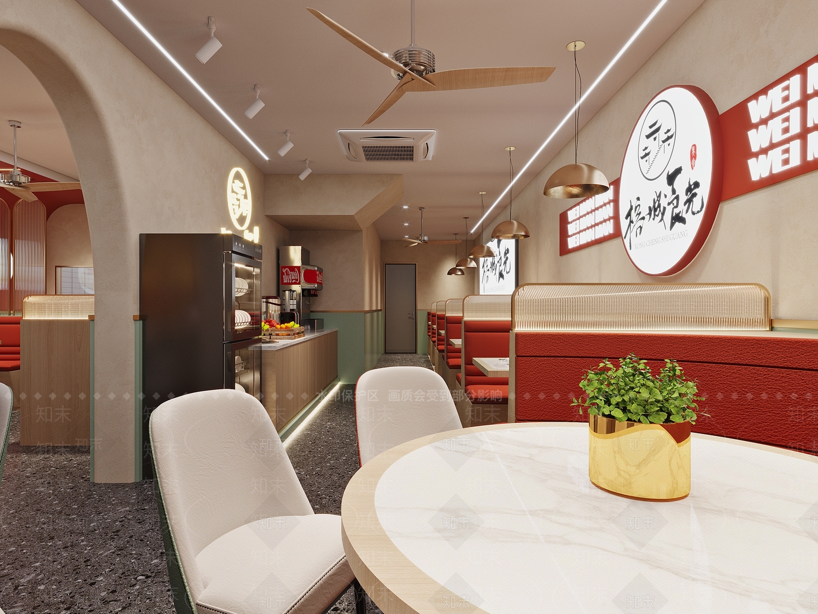 现代火锅店3D模型下载【ID:1136792220】